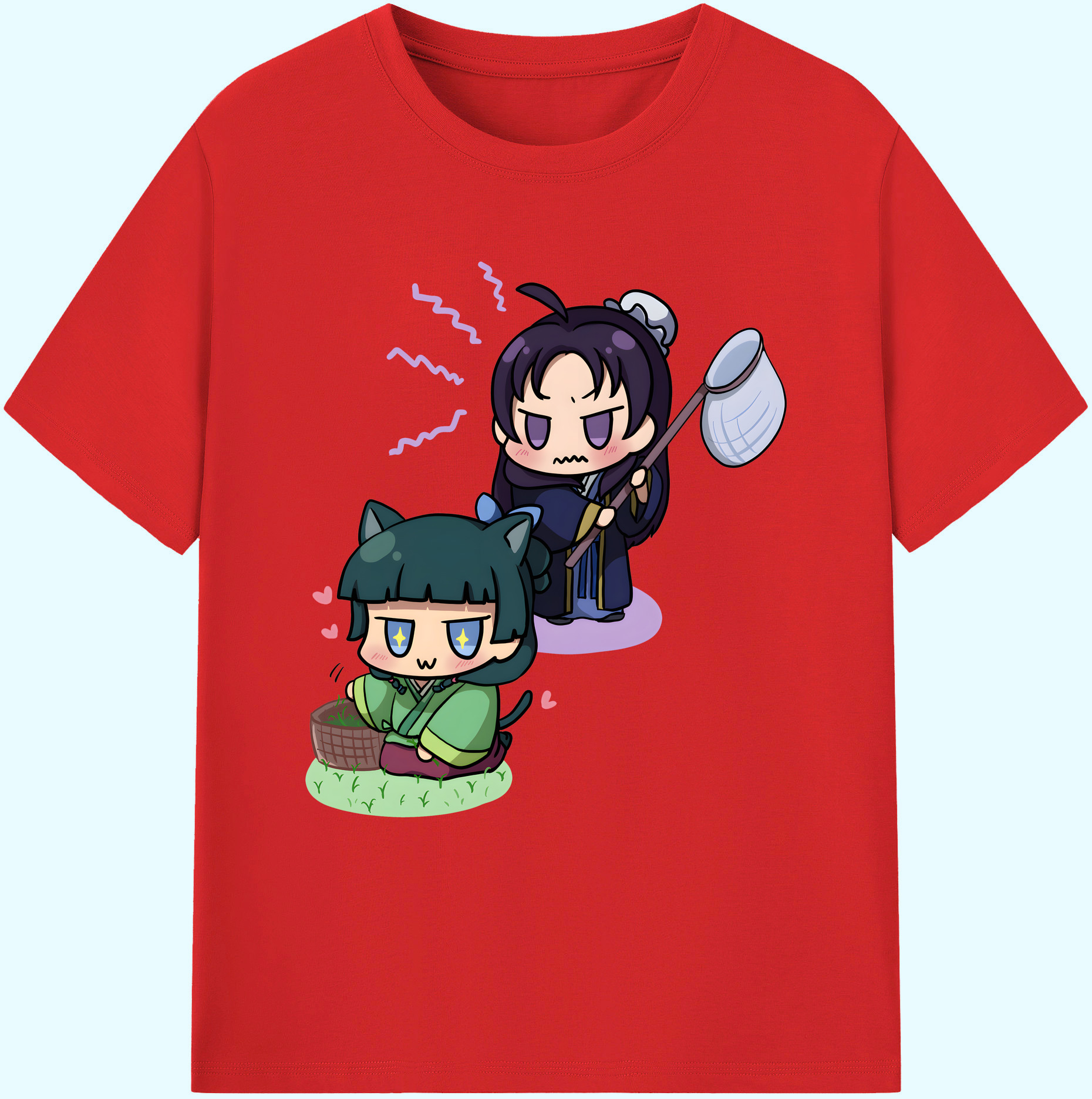 （画像用） 薬屋のひとりごと The Apothecary Diaries 綿100％ メンズ半袖Tシャツ｜肌触りやわらか＆通気性