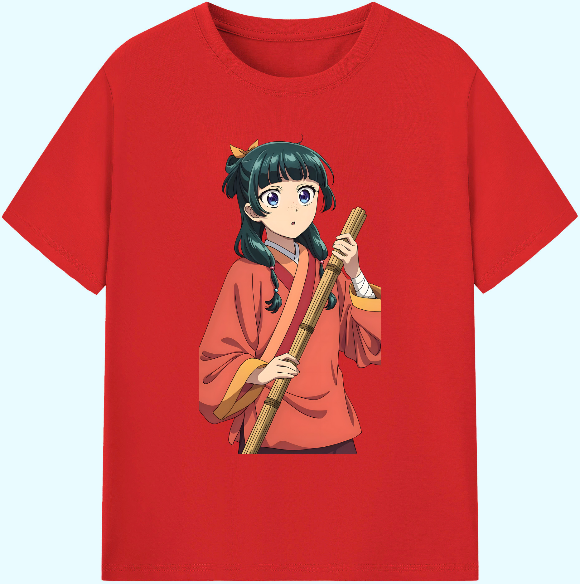 （画像用） 薬屋のひとりごと The Apothecary Diaries 綿100％ メンズ半袖Tシャツ｜肌触りやわらか＆通気性