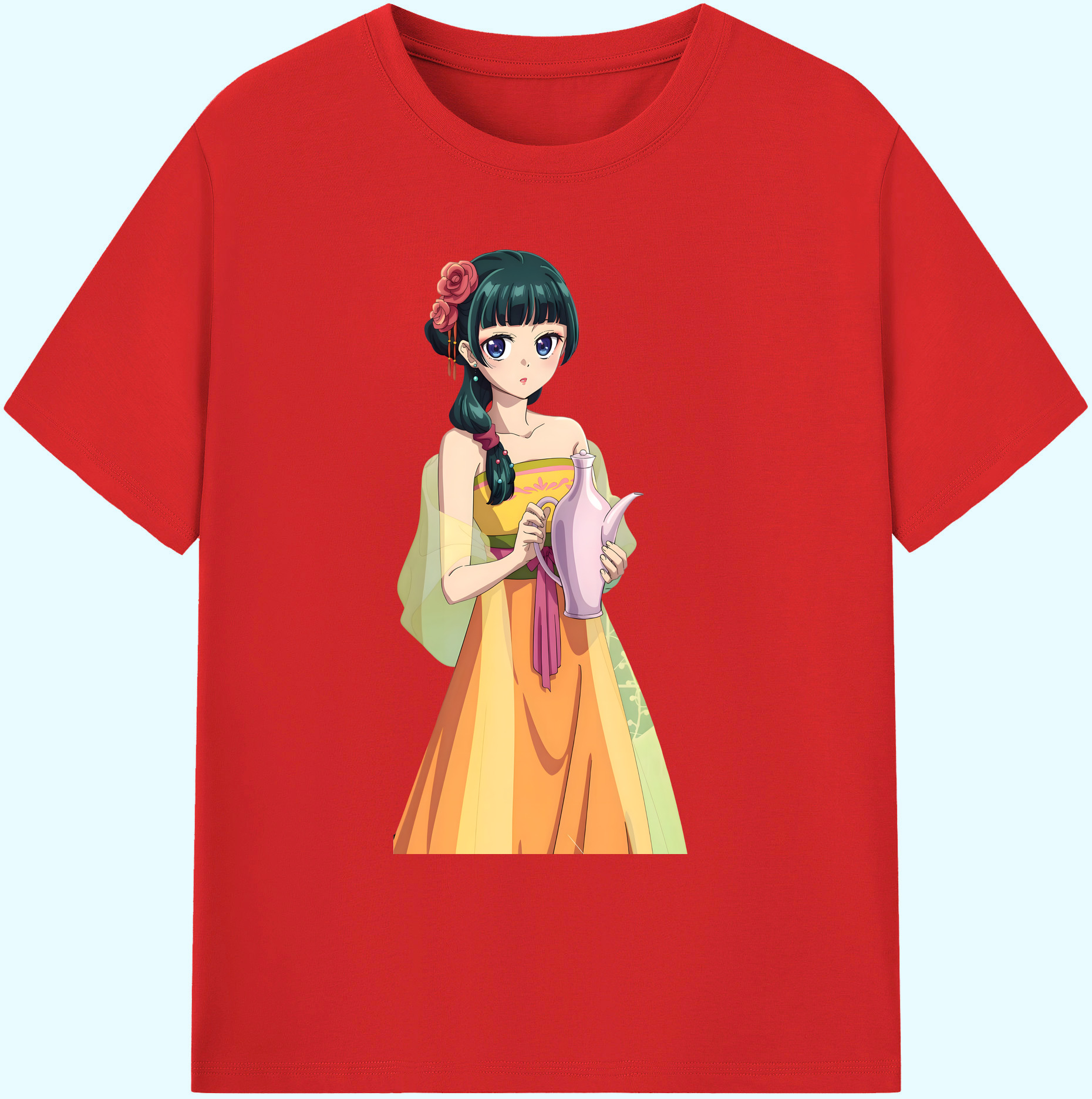 （画像用） 薬屋のひとりごと The Apothecary Diaries 綿100％ メンズ半袖Tシャツ｜肌触りやわらか＆通気性