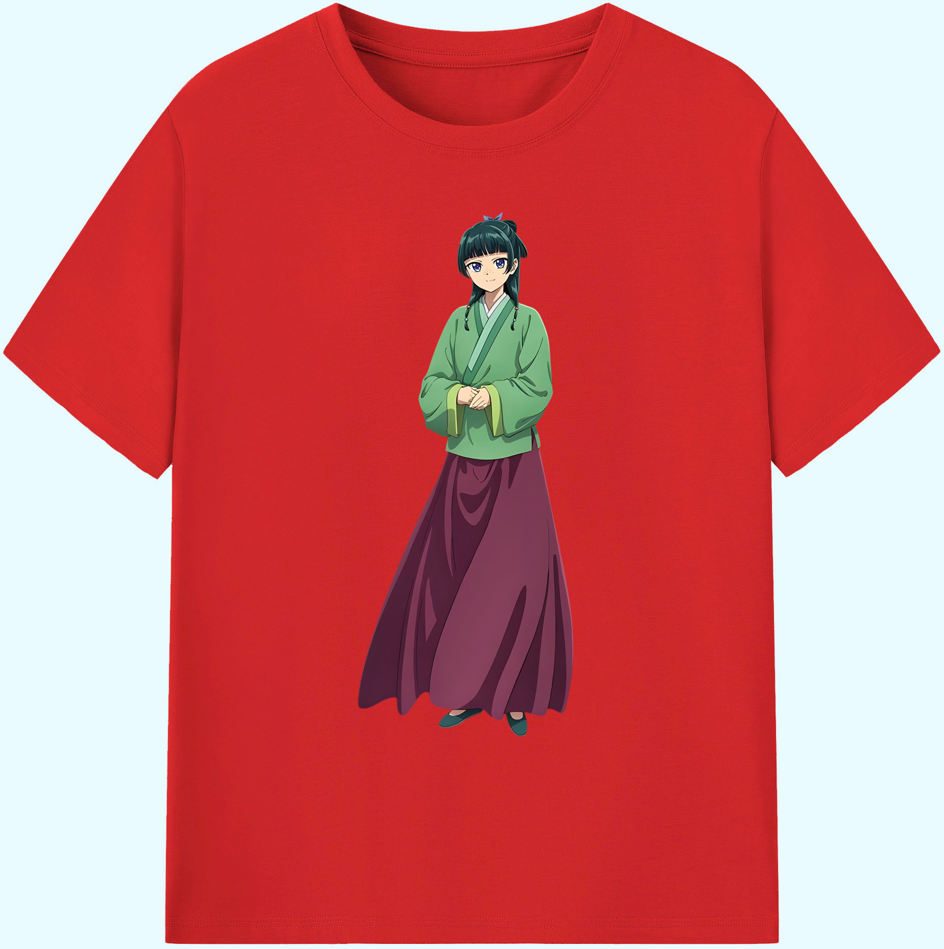 （画像用） 薬屋のひとりごと The Apothecary Diaries 綿100％ メンズ半袖Tシャツ｜肌触りやわらか＆通気性