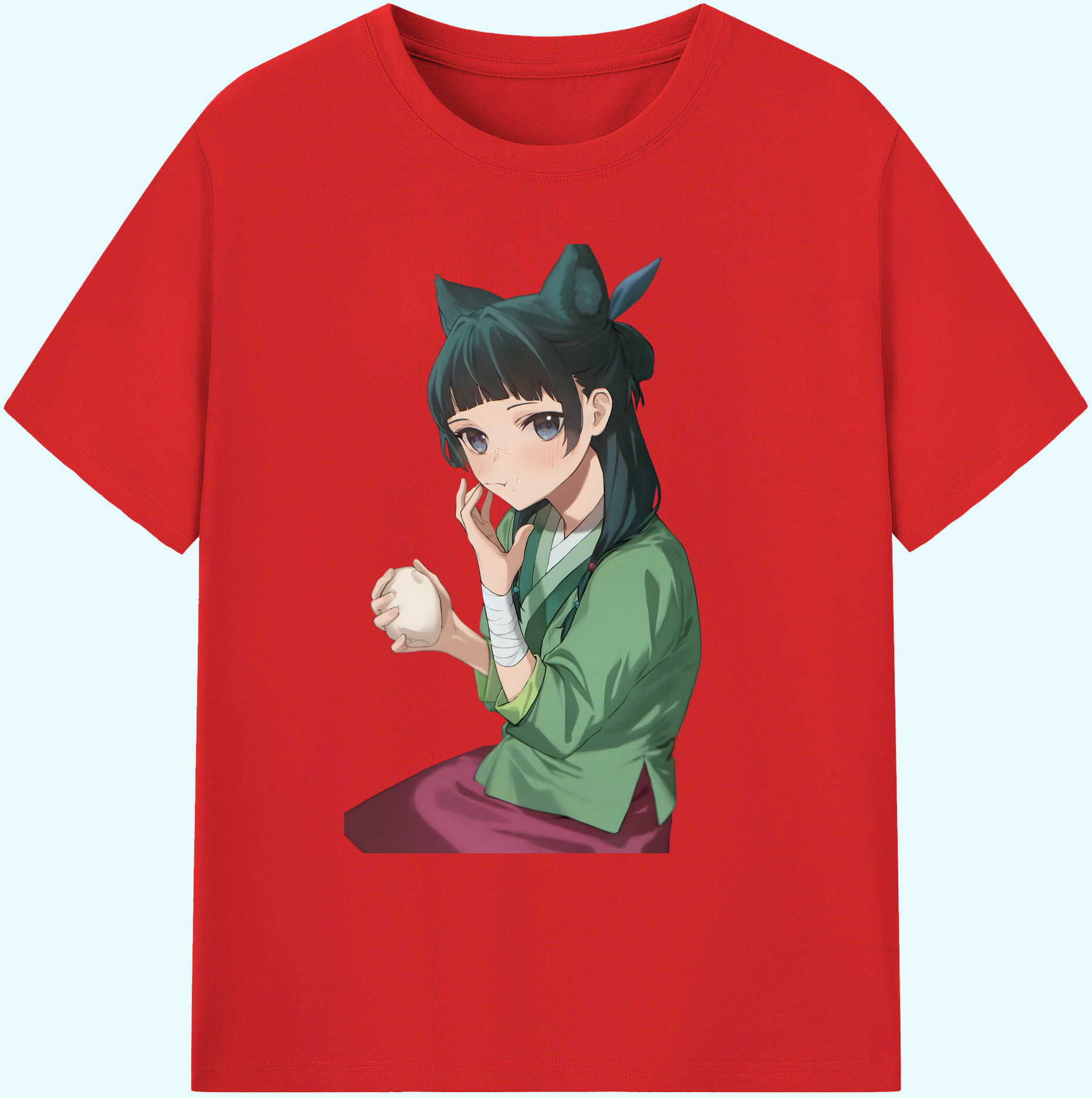 （画像用） 薬屋のひとりごと The Apothecary Diaries 綿100％ メンズ半袖Tシャツ｜肌触りやわらか＆通気性