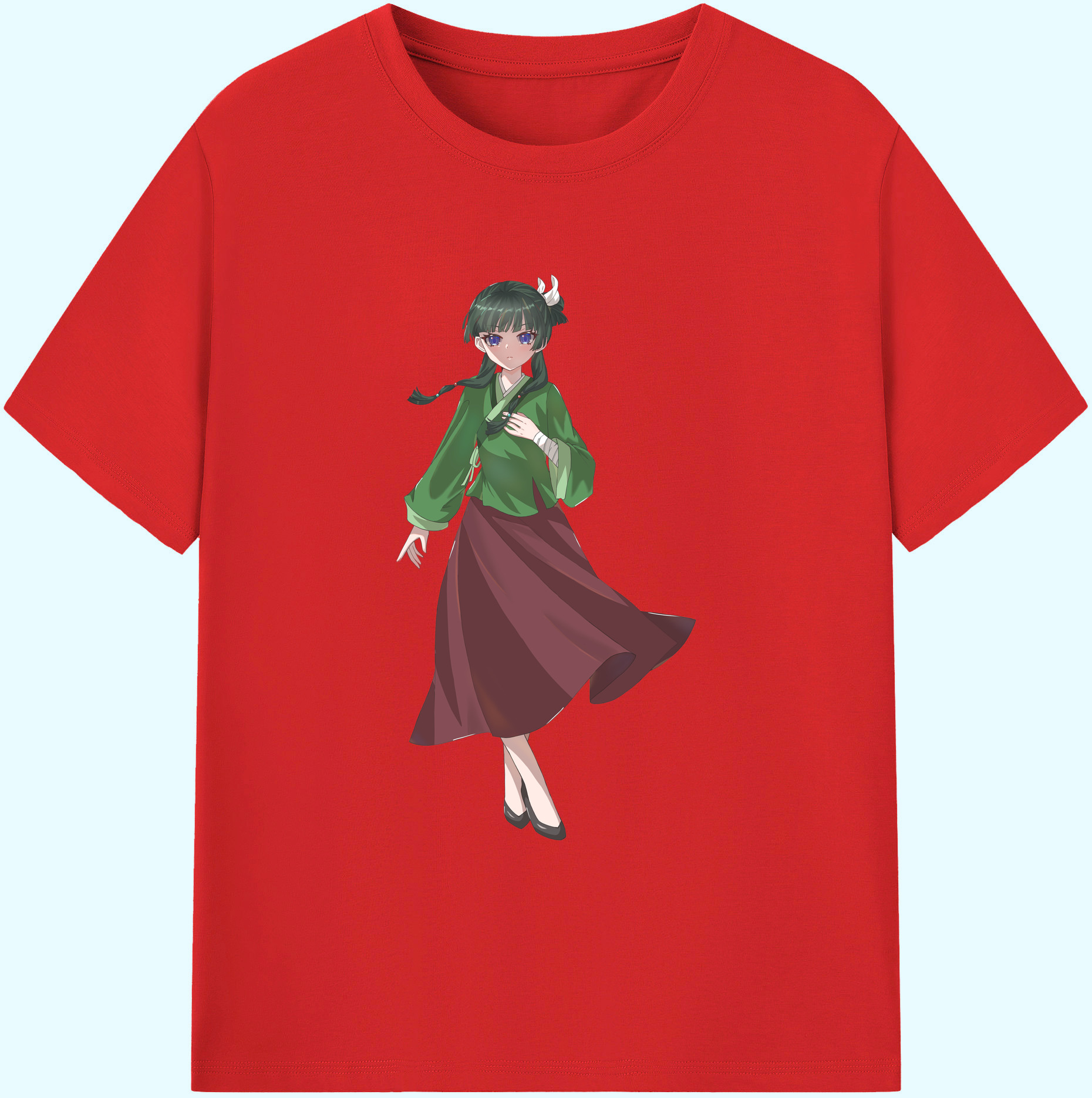 （画像用） 薬屋のひとりごと The Apothecary Diaries 綿100％ メンズ半袖Tシャツ｜肌触りやわらか＆通気性
