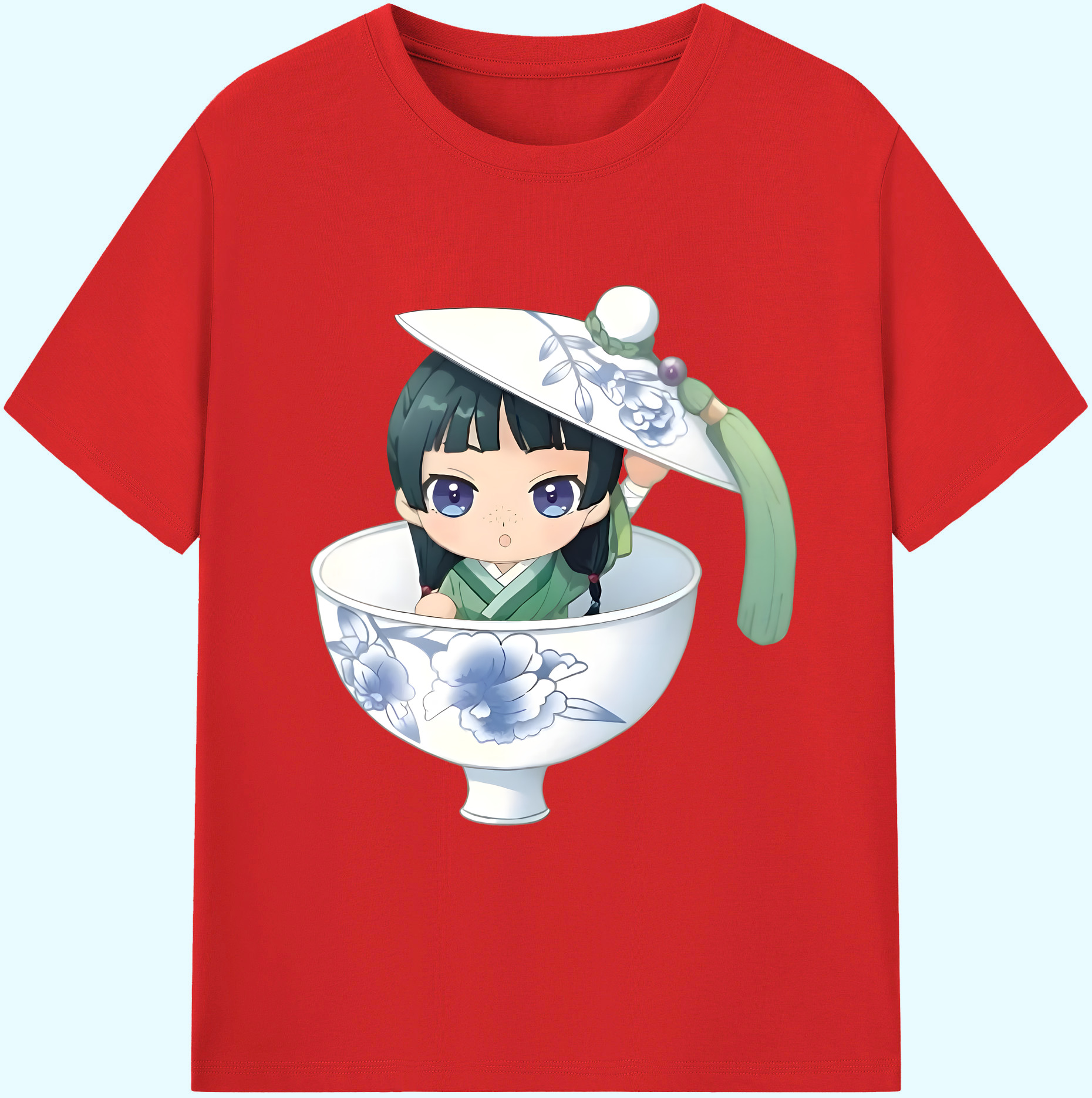 （画像用） 薬屋のひとりごと The Apothecary Diaries 綿100％ メンズ半袖Tシャツ｜肌触りやわらか＆通気性