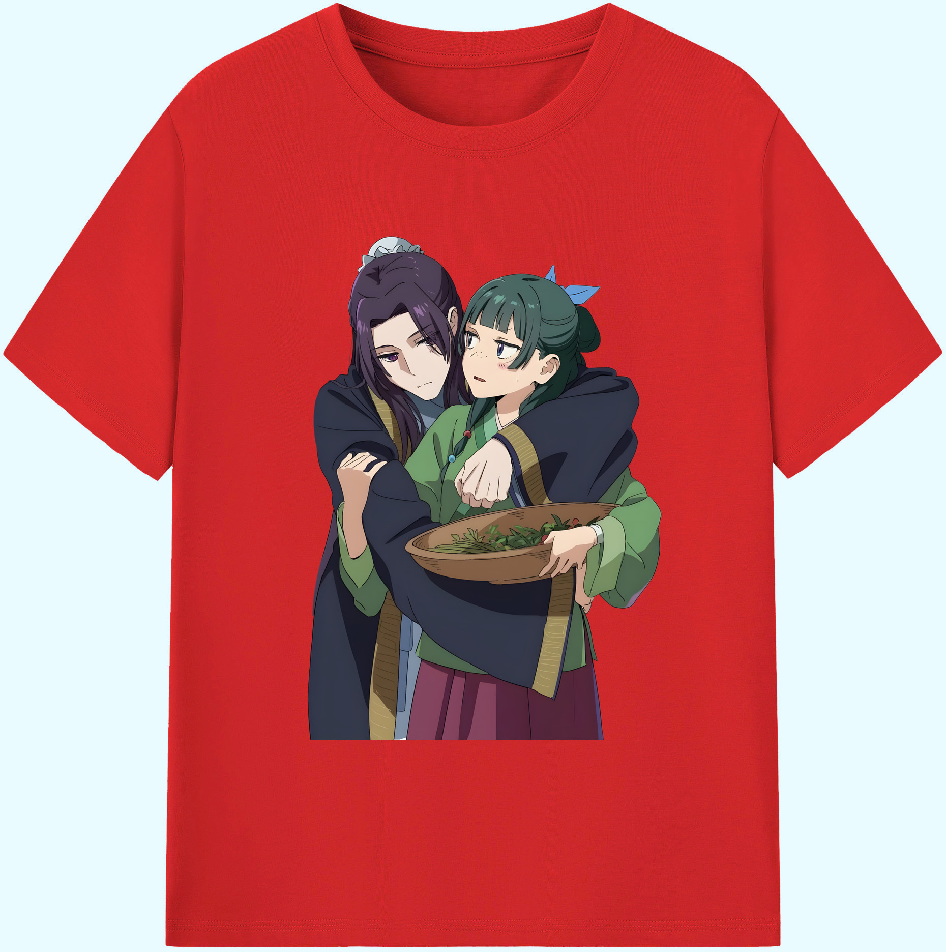 （画像用） 薬屋のひとりごと The Apothecary Diaries 綿100％ メンズ半袖Tシャツ｜肌触りやわらか＆通気性
