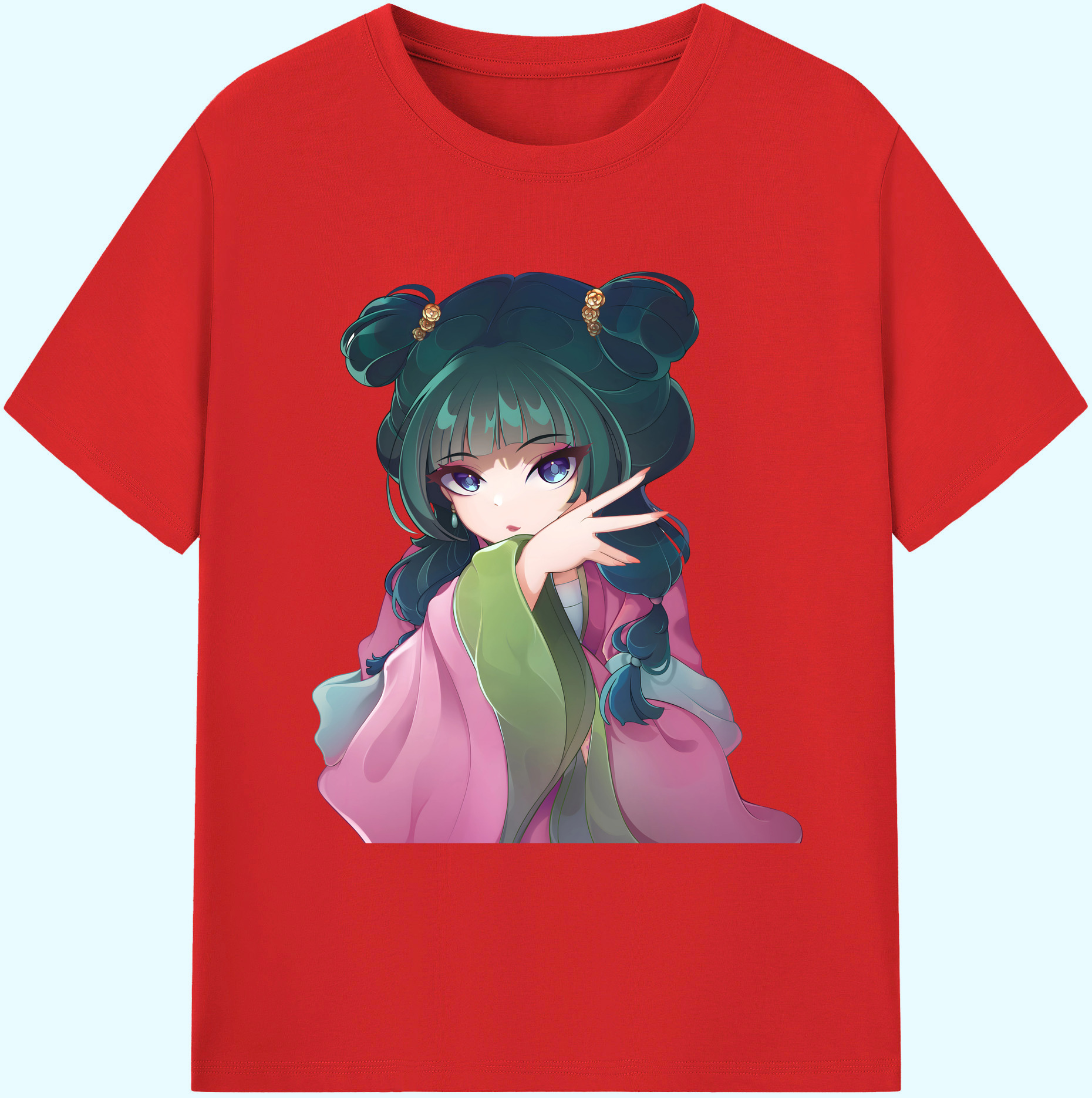 （画像用） 薬屋のひとりごと The Apothecary Diaries 綿100％ メンズ半袖Tシャツ｜肌触りやわらか＆通気性