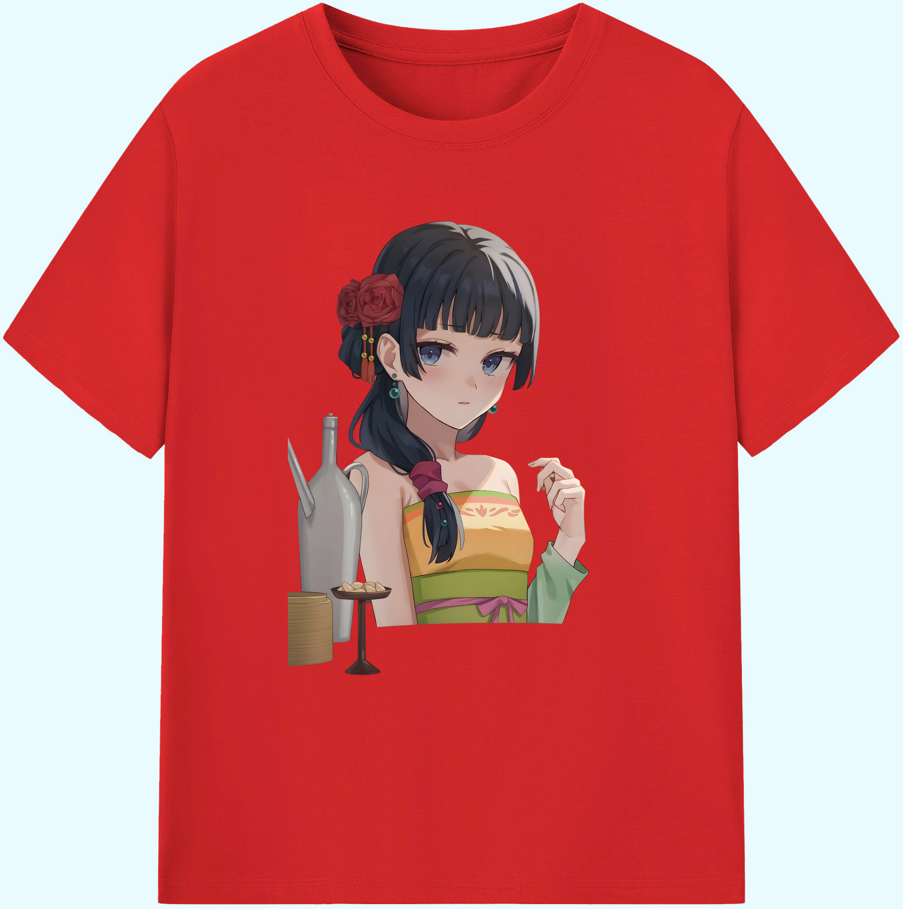 （画像用） 薬屋のひとりごと The Apothecary Diaries 綿100％ メンズ半袖Tシャツ｜肌触りやわらか＆通気性