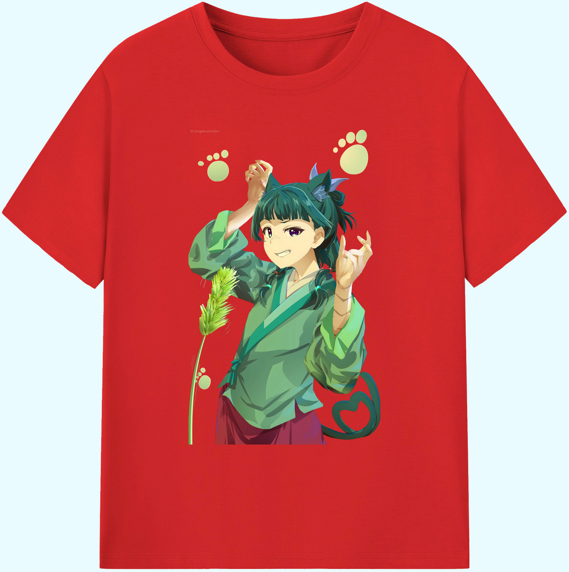 （画像用） 薬屋のひとりごと The Apothecary Diaries 綿100％ メンズ半袖Tシャツ｜肌触りやわらか＆通気性