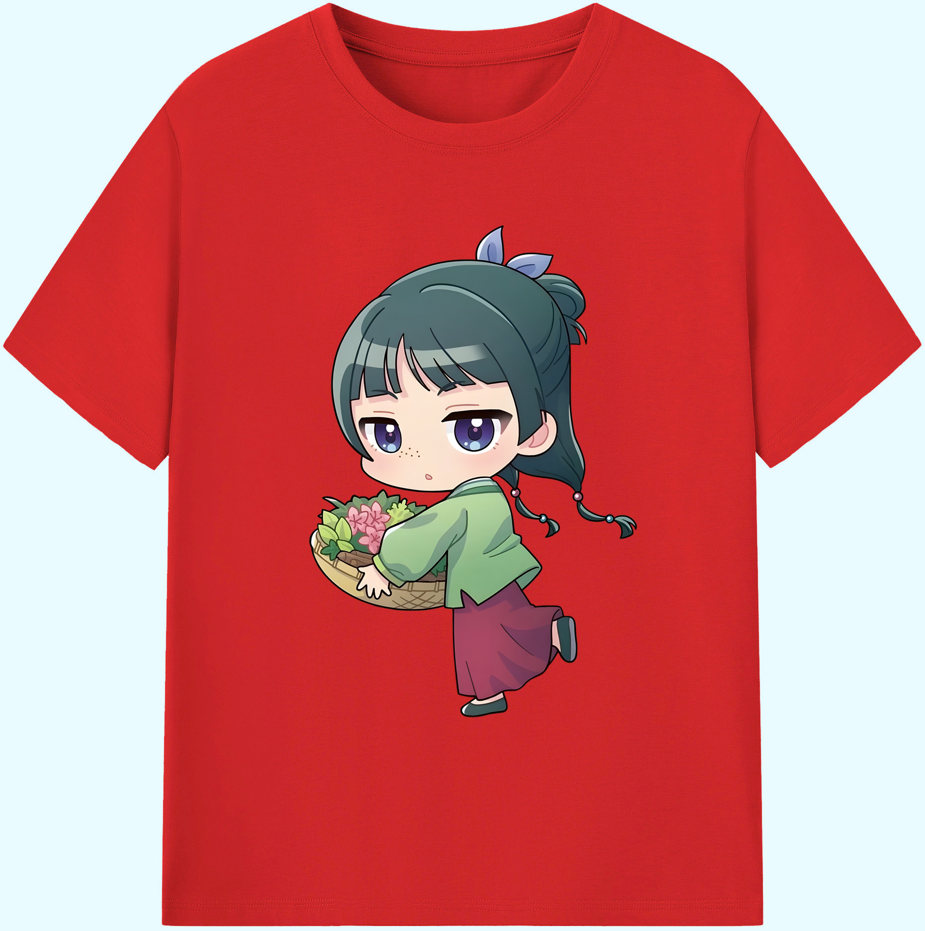 （画像用） 薬屋のひとりごと The Apothecary Diaries 綿100％ メンズ半袖Tシャツ｜肌触りやわらか＆通気性