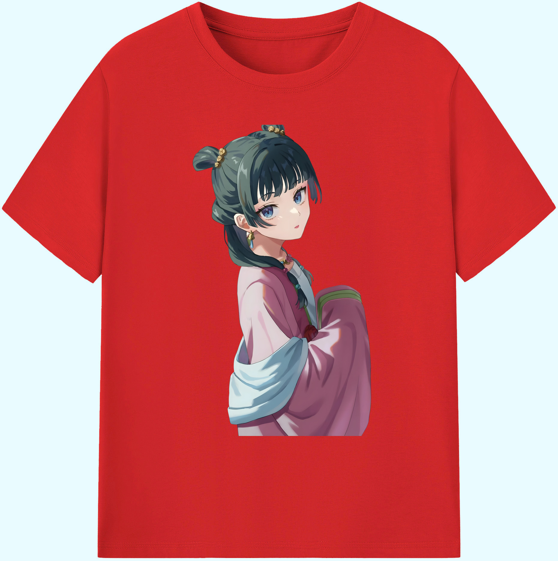 （画像用） 薬屋のひとりごと The Apothecary Diaries 綿100％ メンズ半袖Tシャツ｜肌触りやわらか＆通気性