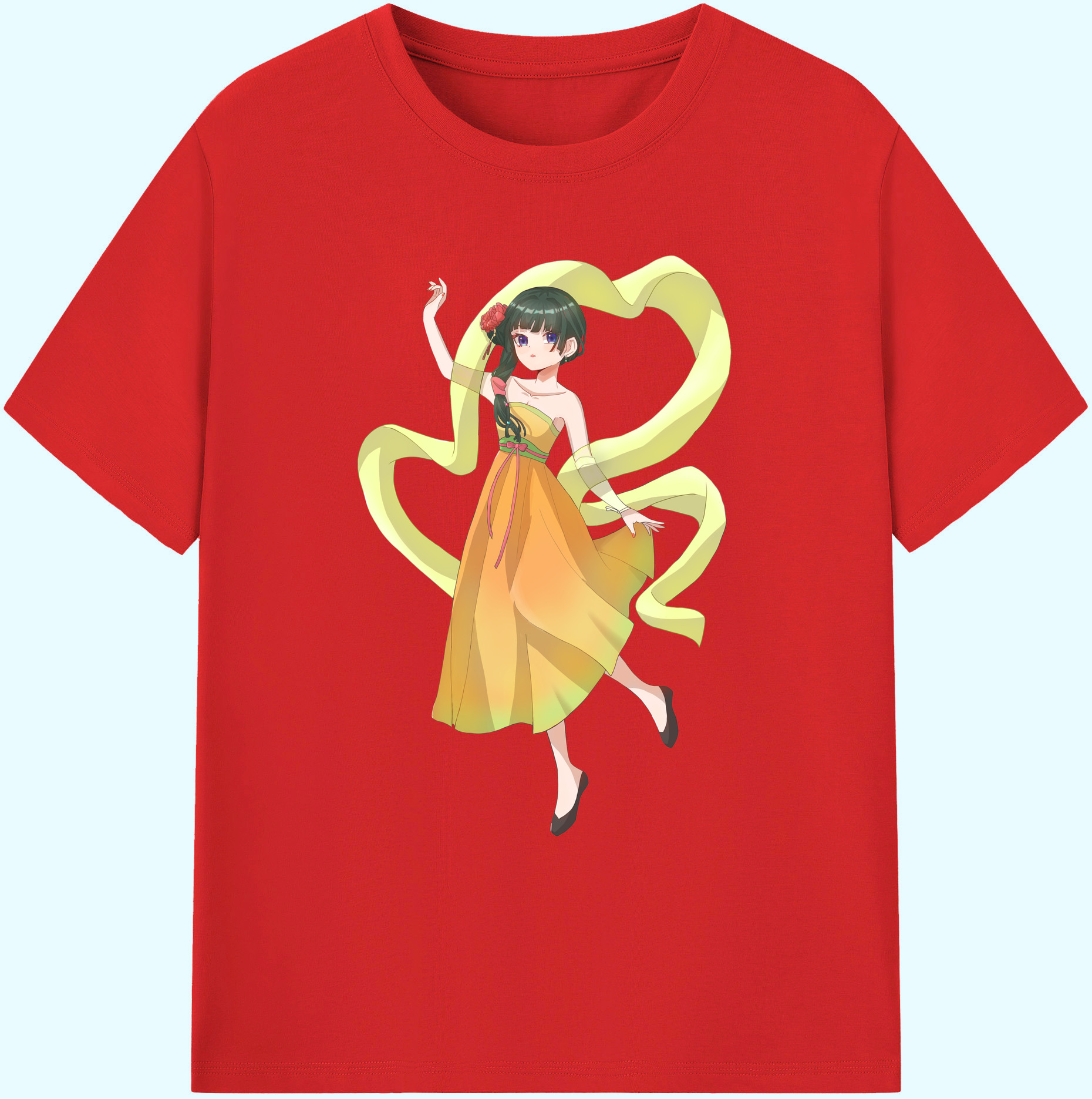 （画像用） 薬屋のひとりごと The Apothecary Diaries 綿100％ メンズ半袖Tシャツ｜肌触りやわらか＆通気性