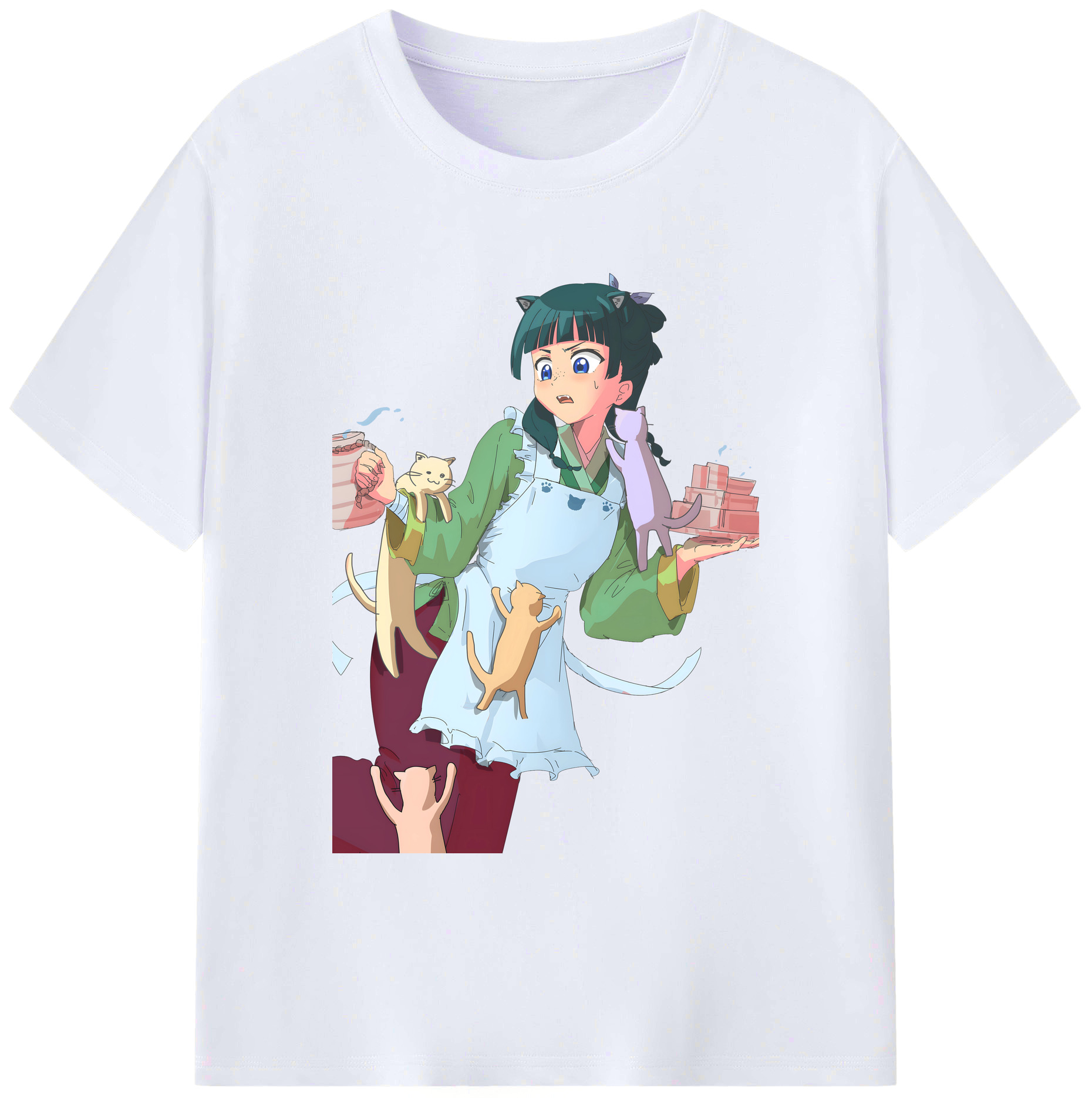 （画像用） 薬屋のひとりごと The Apothecary Diaries 綿100％ メンズ半袖Tシャツ｜肌触りやわらか＆通気性