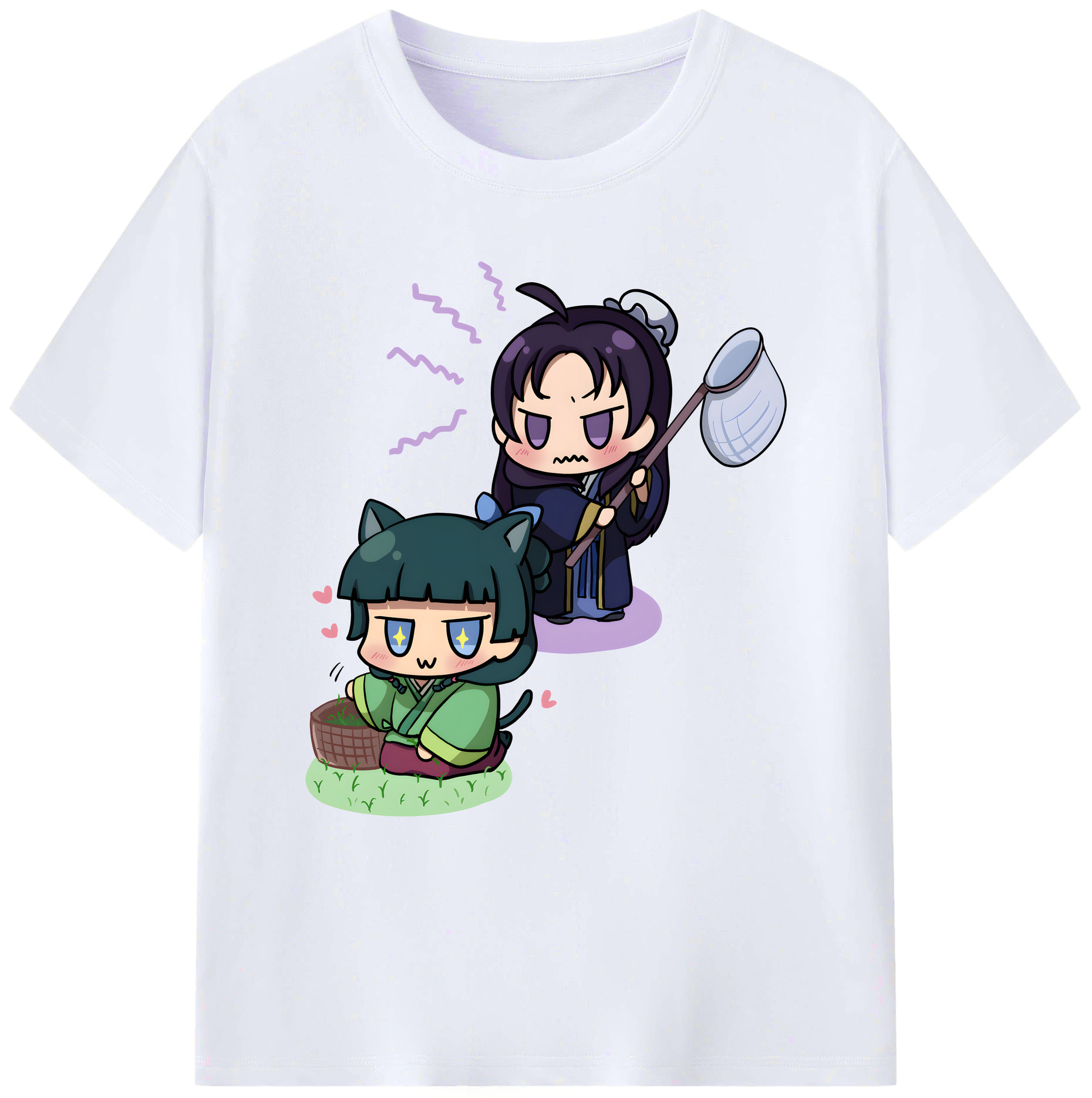 （画像用） 薬屋のひとりごと The Apothecary Diaries 綿100％ メンズ半袖Tシャツ｜肌触りやわらか＆通気性