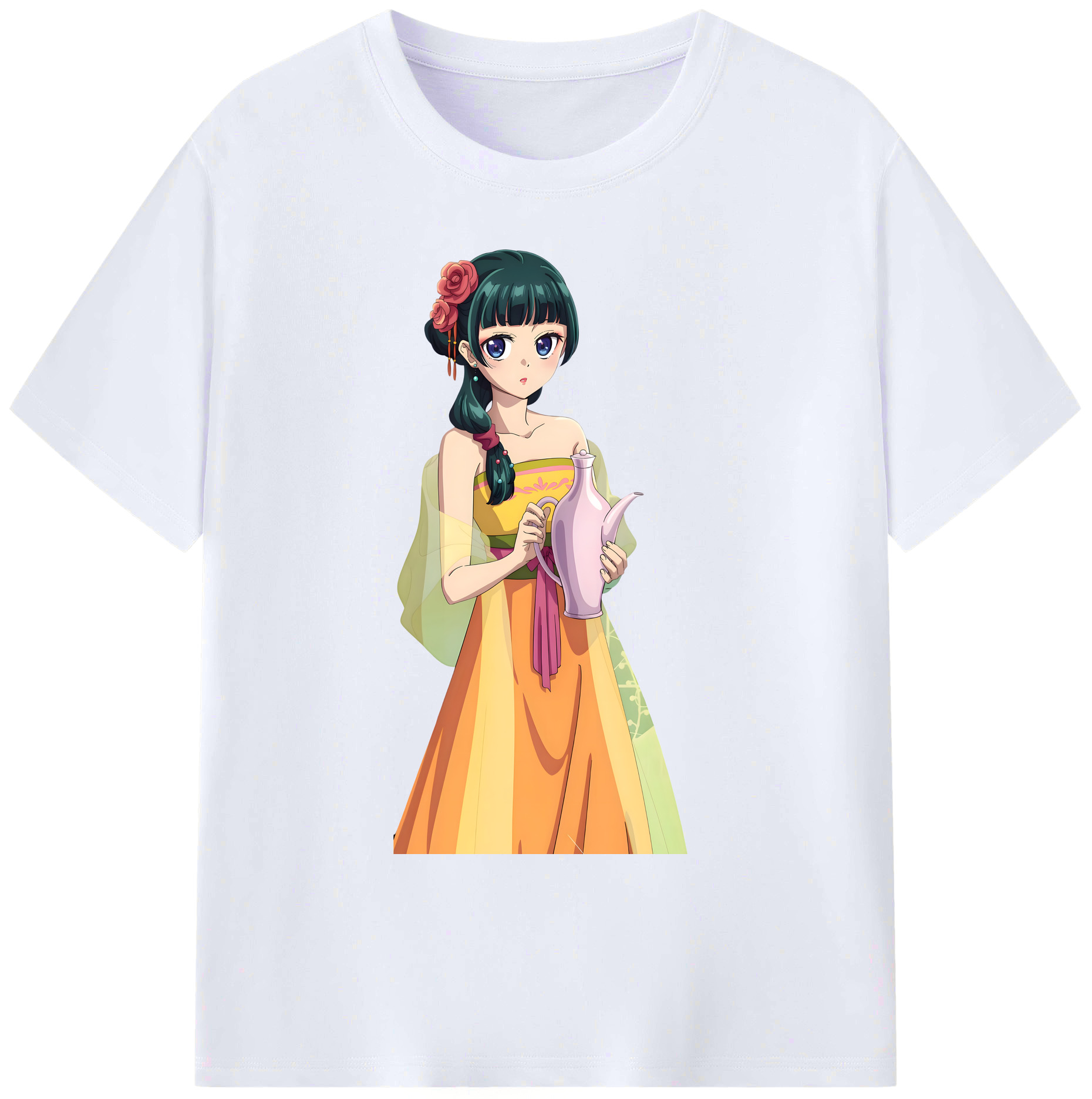 （画像用） 薬屋のひとりごと The Apothecary Diaries 綿100％ メンズ半袖Tシャツ｜肌触りやわらか＆通気性