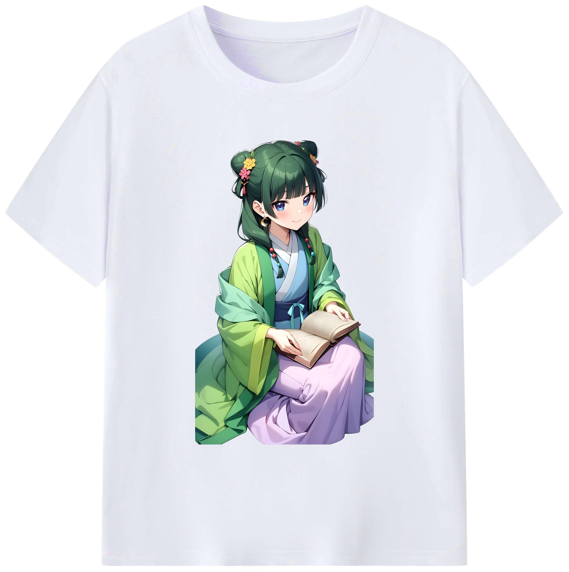 （画像用） 薬屋のひとりごと The Apothecary Diaries 綿100％ メンズ半袖Tシャツ｜肌触りやわらか＆通気性