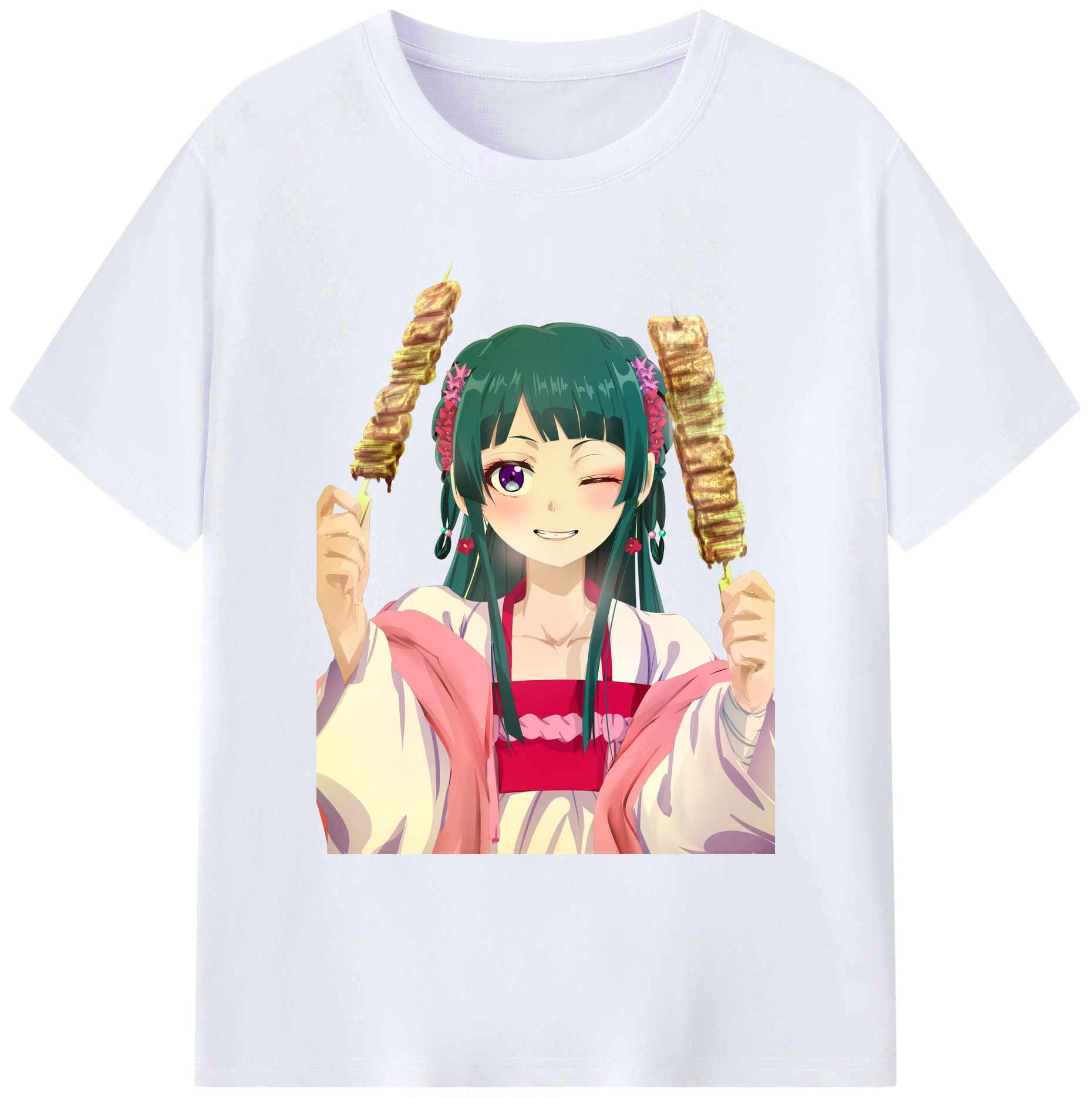 （画像用） 薬屋のひとりごと The Apothecary Diaries 綿100％ メンズ半袖Tシャツ｜肌触りやわらか＆通気性
