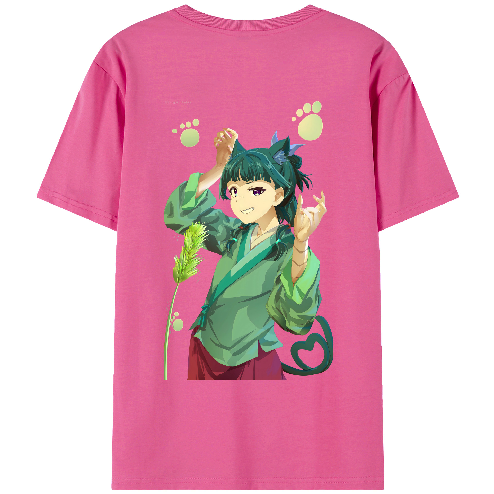 （画像用） 薬屋のひとりごと The Apothecary Diaries レディース半袖Tシャツ(バックプリント)