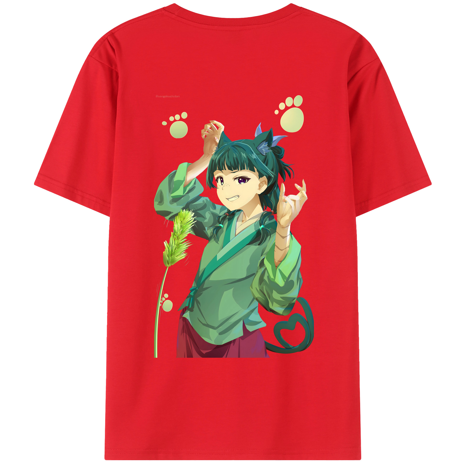 （画像用） 薬屋のひとりごと The Apothecary Diaries レディース半袖Tシャツ(バックプリント)