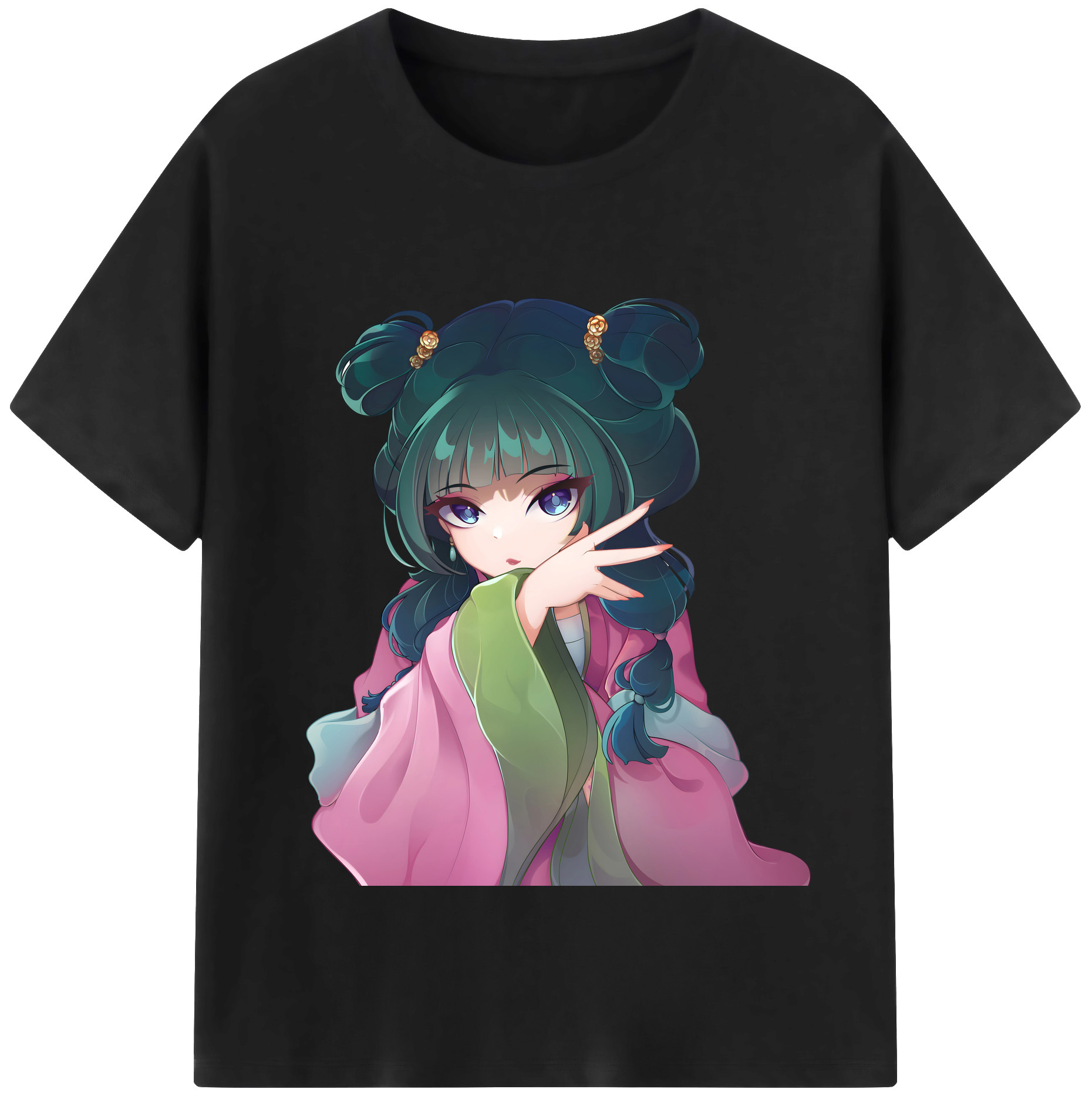 （画像用） 薬屋のひとりごと The Apothecary Diaries レディースカジュアルプリントTシャツ（綿100％）