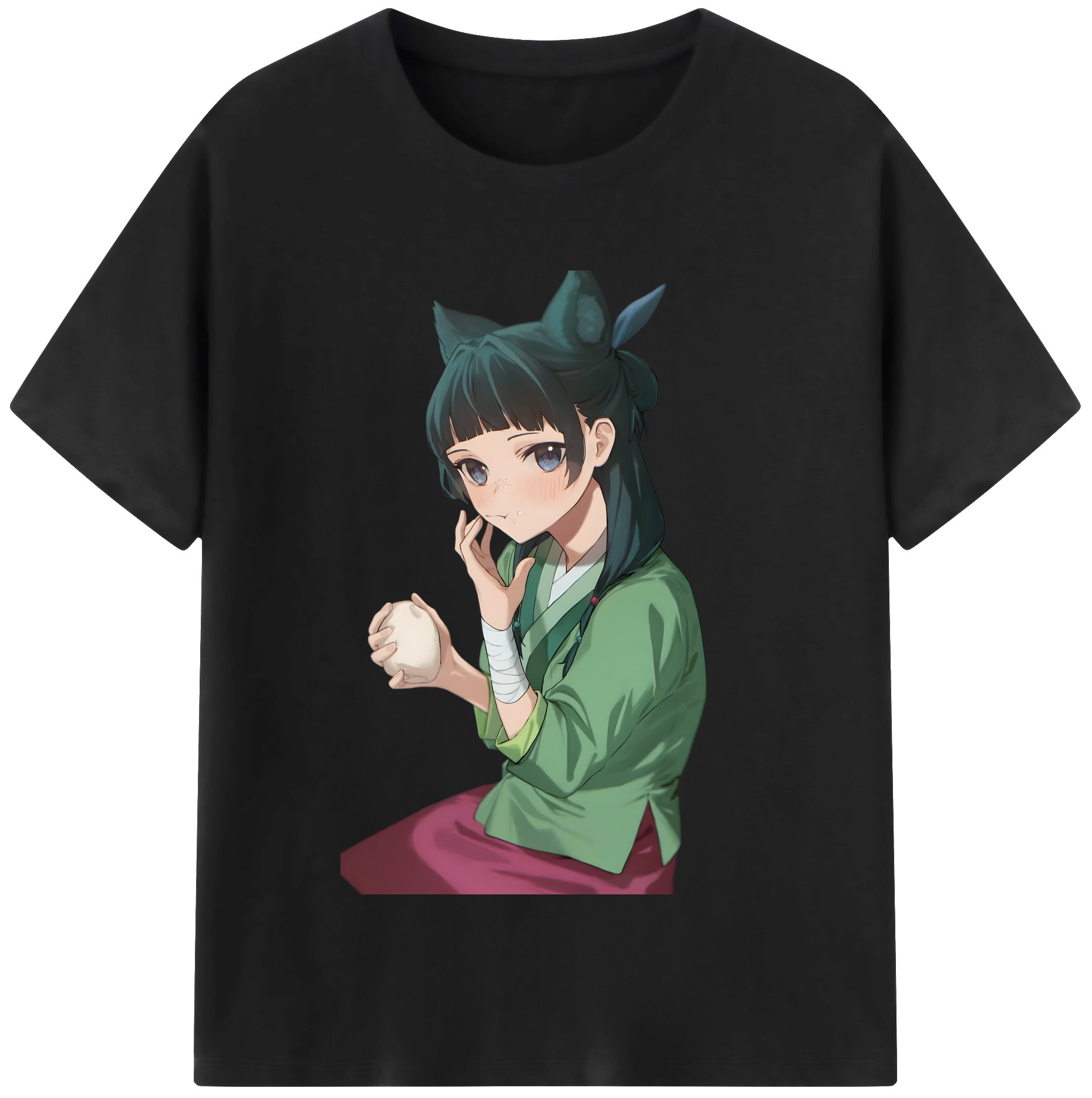 （画像用） 薬屋のひとりごと The Apothecary Diaries レディースカジュアルプリントTシャツ（綿100％）