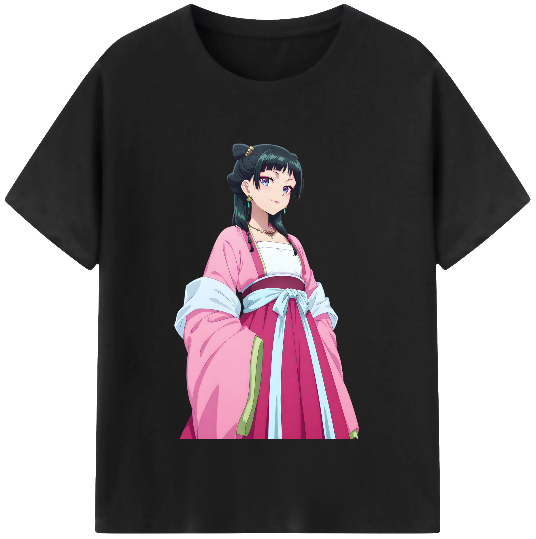 （画像用） 薬屋のひとりごと The Apothecary Diaries レディースカジュアルプリントTシャツ（綿100％）