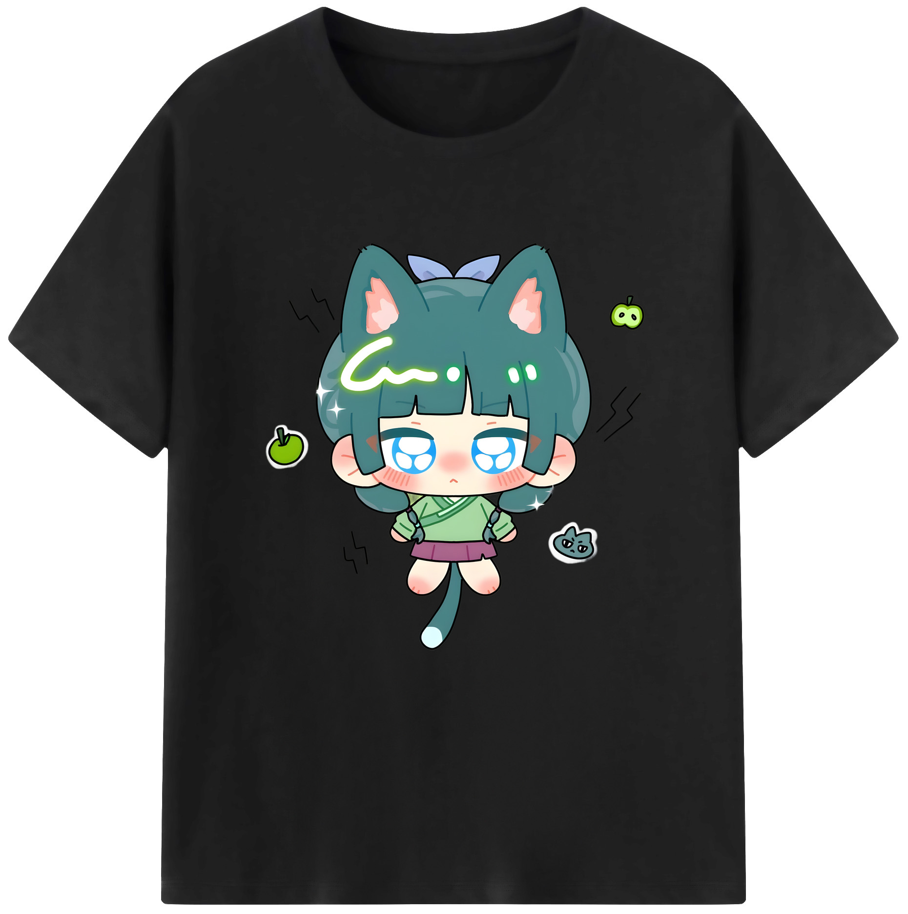 （画像用） 薬屋のひとりごと The Apothecary Diaries レディースカジュアルプリントTシャツ（綿100％）