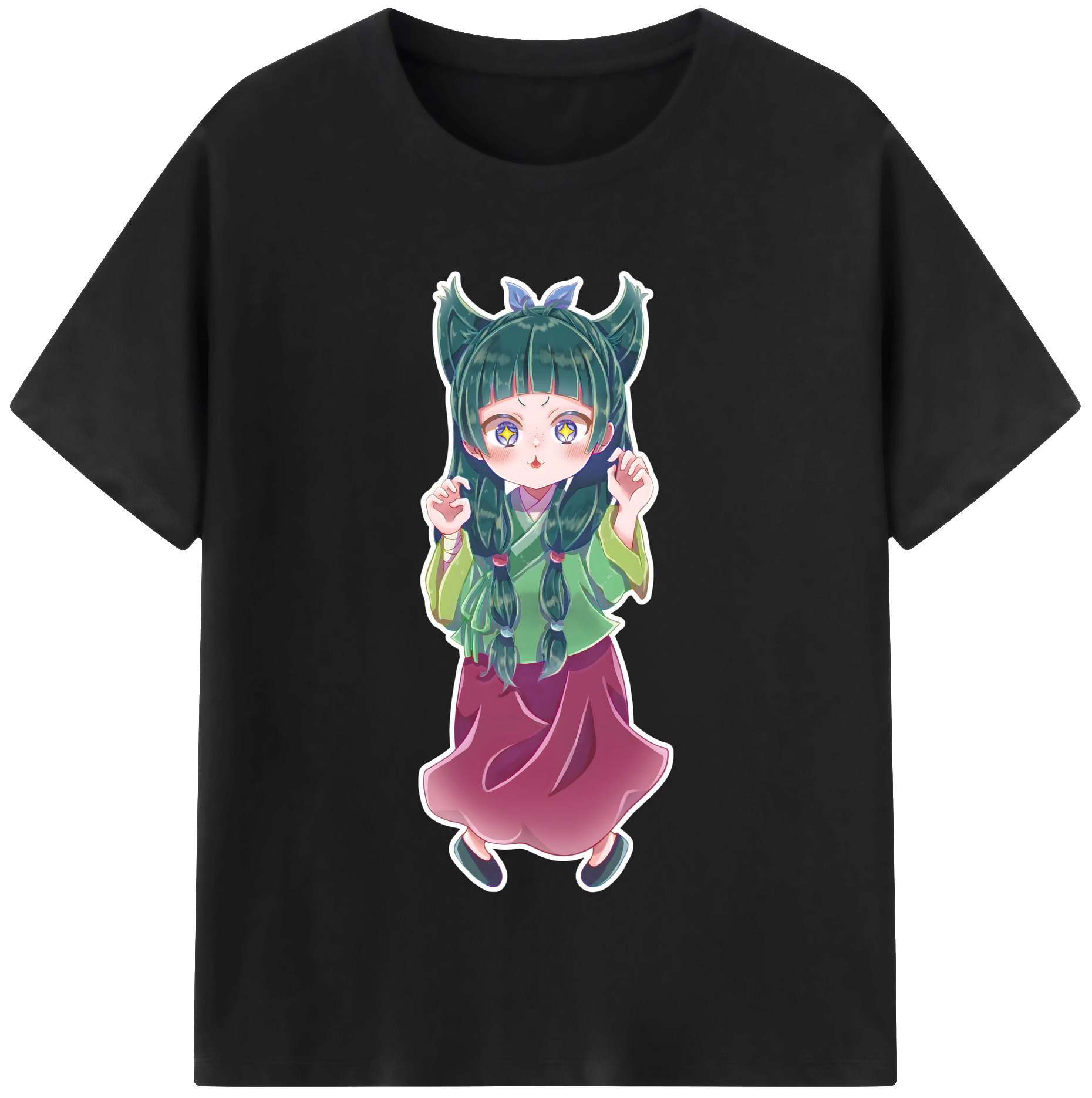 （画像用） 薬屋のひとりごと The Apothecary Diaries レディースカジュアルプリントTシャツ（綿100％）