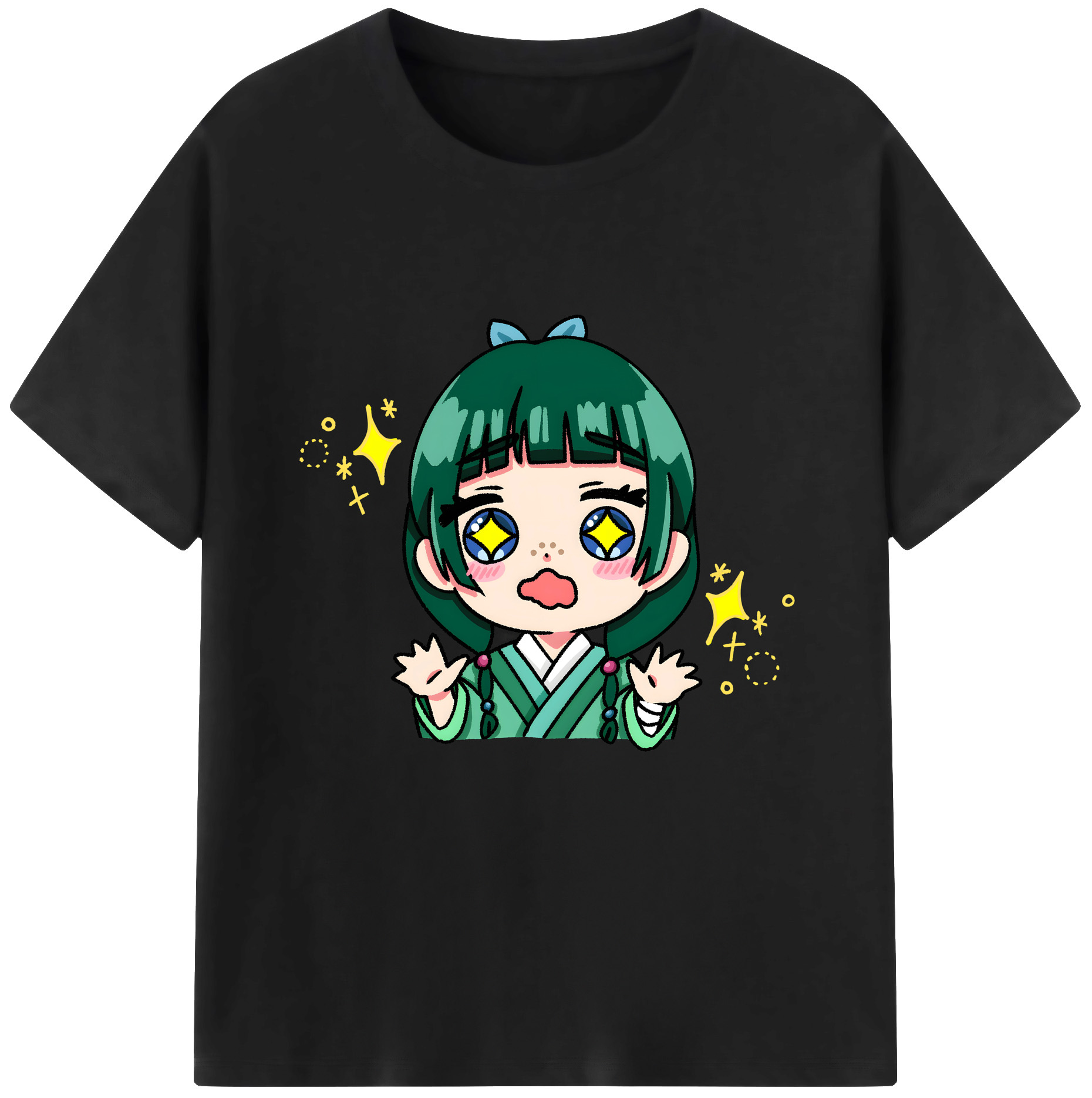 （画像用） 薬屋のひとりごと The Apothecary Diaries レディースカジュアルプリントTシャツ（綿100％）