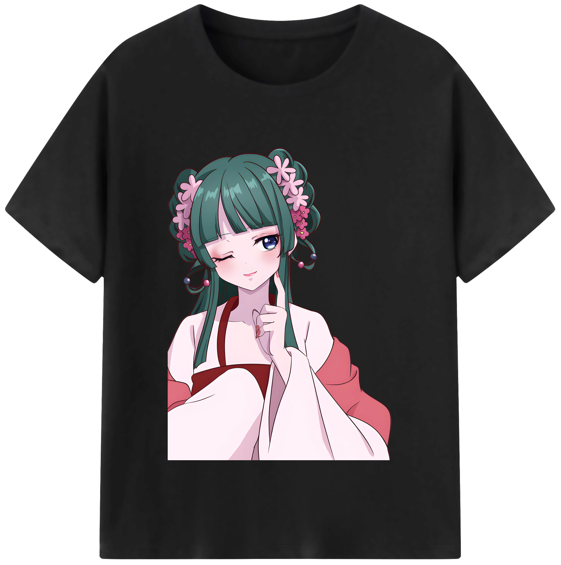 （画像用） 薬屋のひとりごと The Apothecary Diaries レディースカジュアルプリントTシャツ（綿100％）