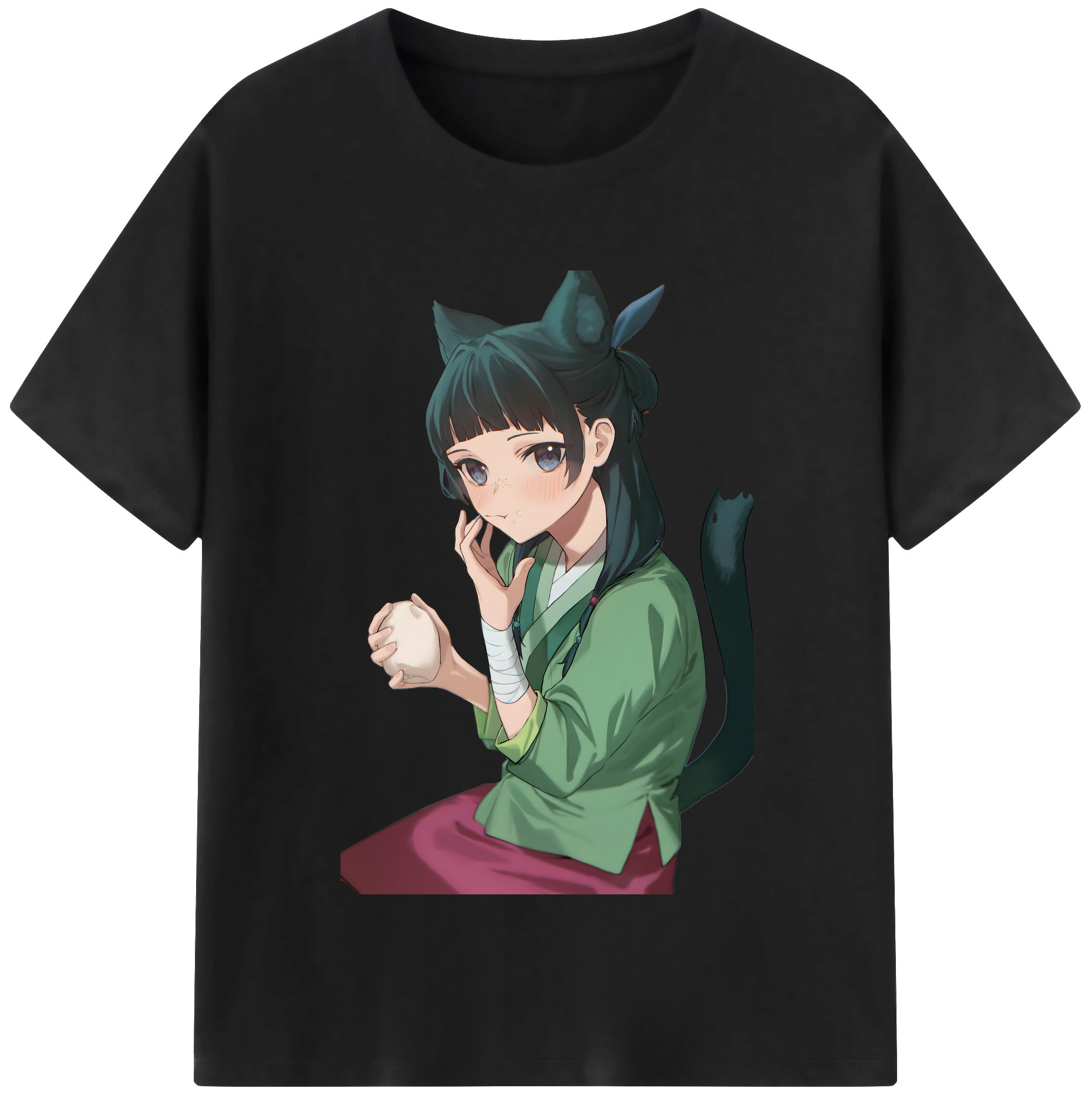 （画像用） 薬屋のひとりごと The Apothecary Diaries レディースカジュアルプリントTシャツ（綿100％）