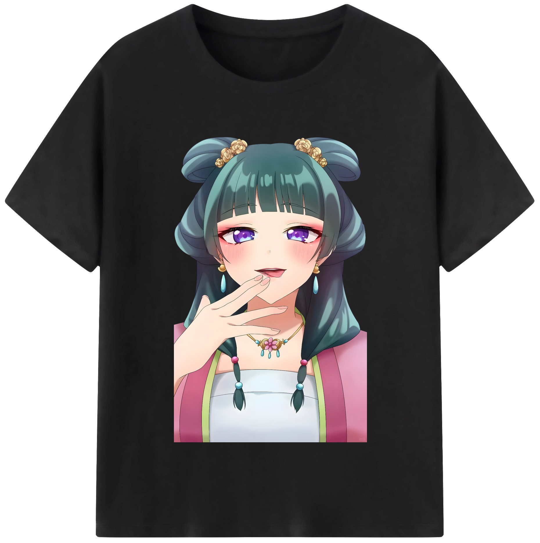 （画像用） 薬屋のひとりごと The Apothecary Diaries レディースカジュアルプリントTシャツ（綿100％）