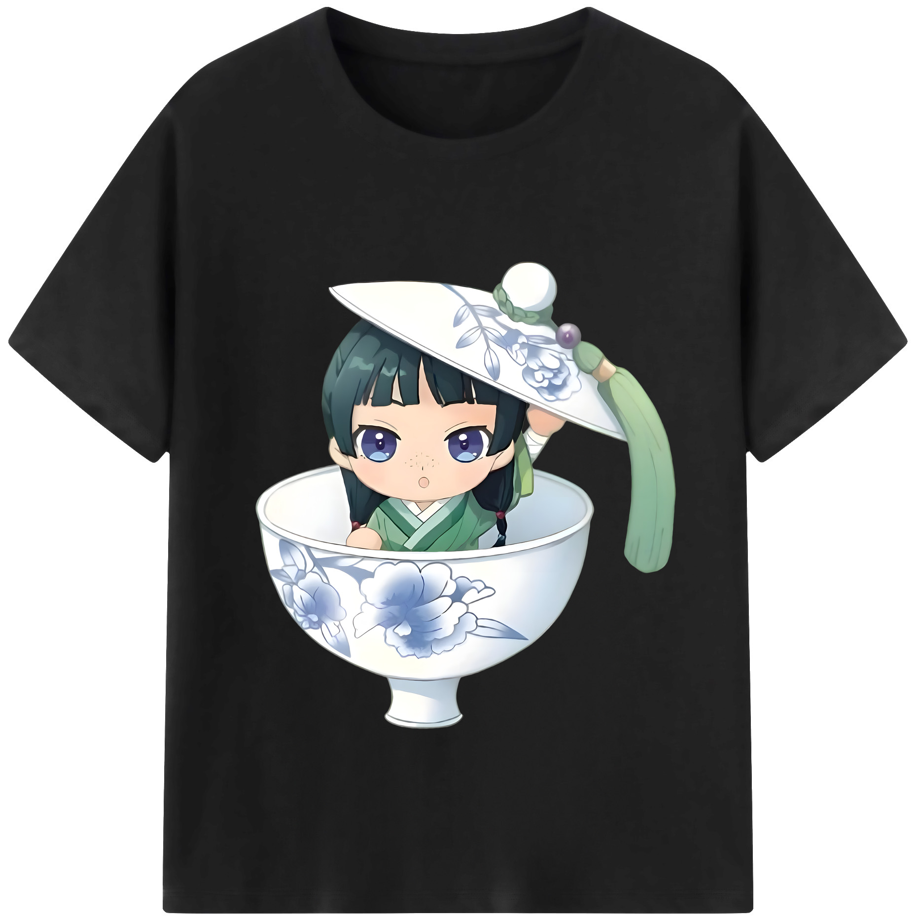 （画像用） 薬屋のひとりごと The Apothecary Diaries レディースカジュアルプリントTシャツ（綿100％）