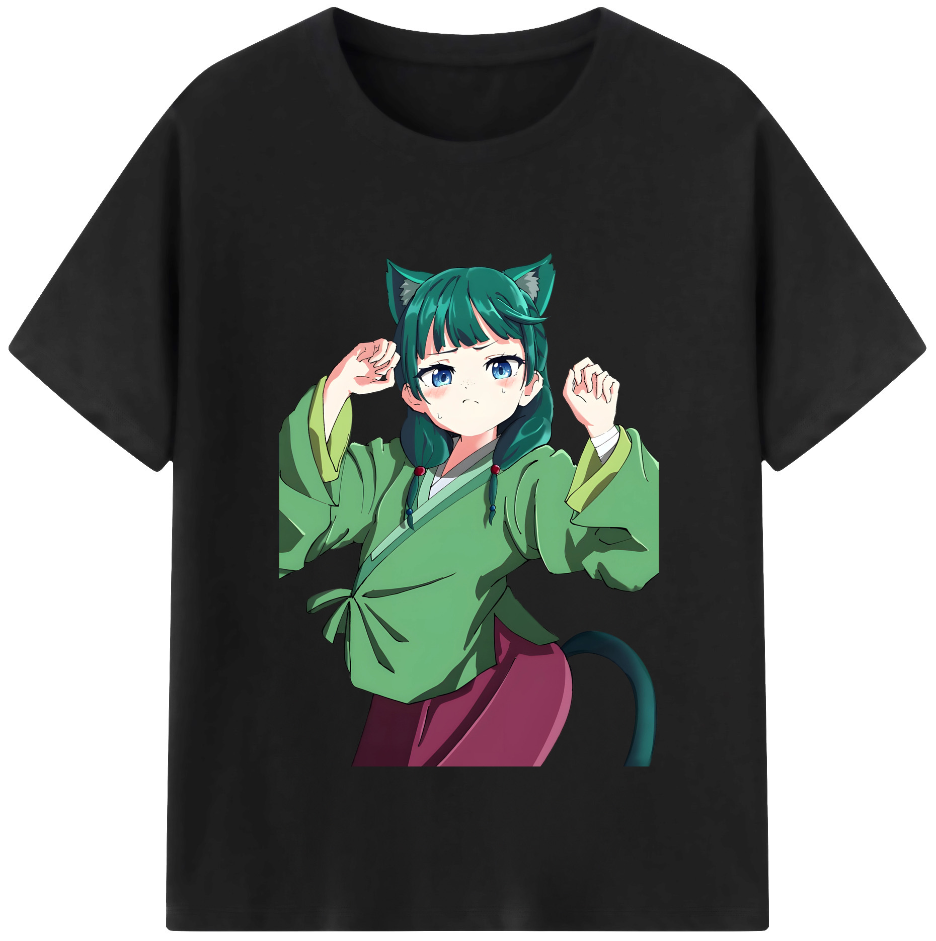 （画像用） 薬屋のひとりごと The Apothecary Diaries レディースカジュアルプリントTシャツ（綿100％）