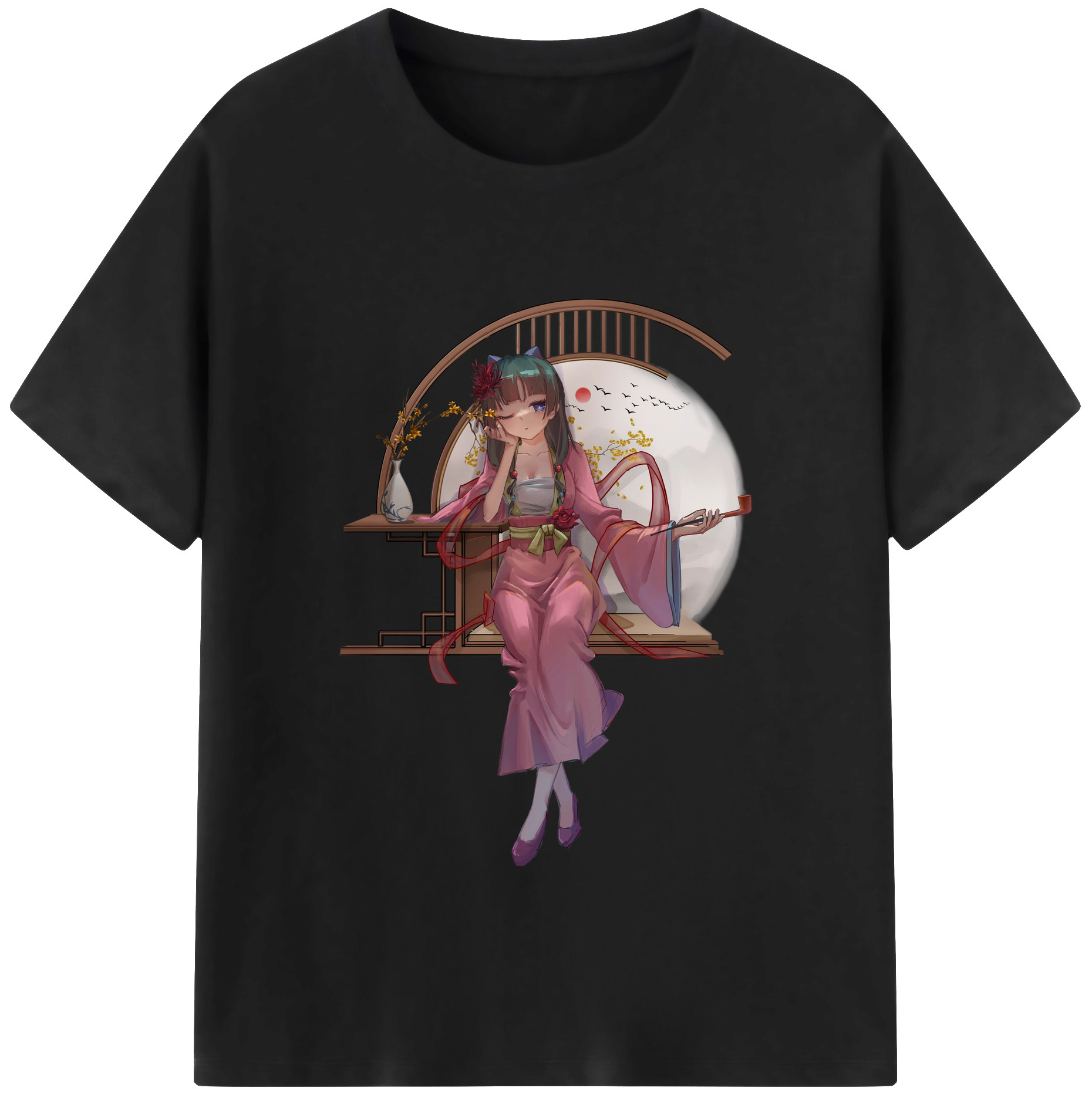 （画像用） 薬屋のひとりごと The Apothecary Diaries レディースカジュアルプリントTシャツ（綿100％）