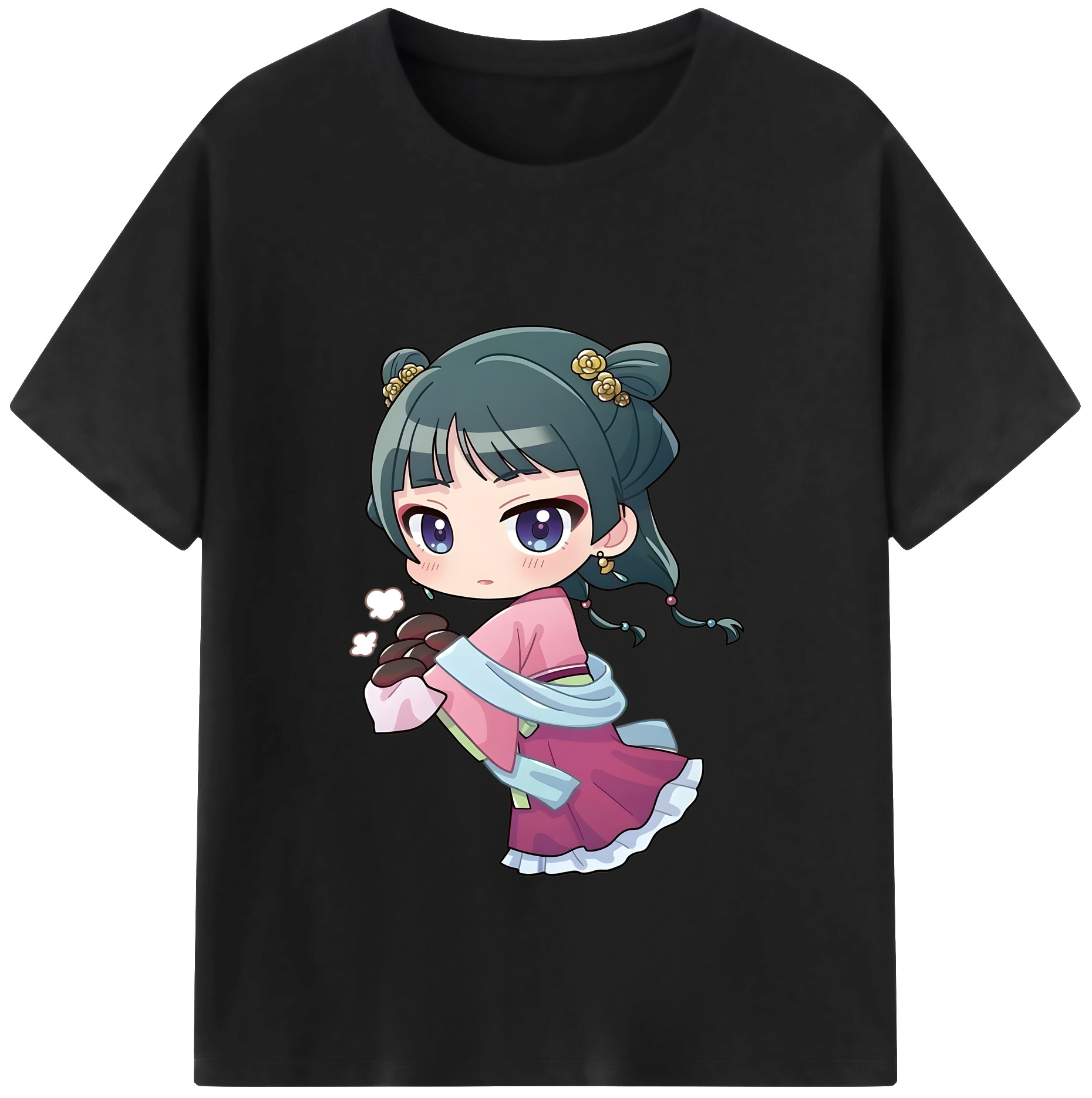 （画像用） 薬屋のひとりごと The Apothecary Diaries レディースカジュアルプリントTシャツ（綿100％）