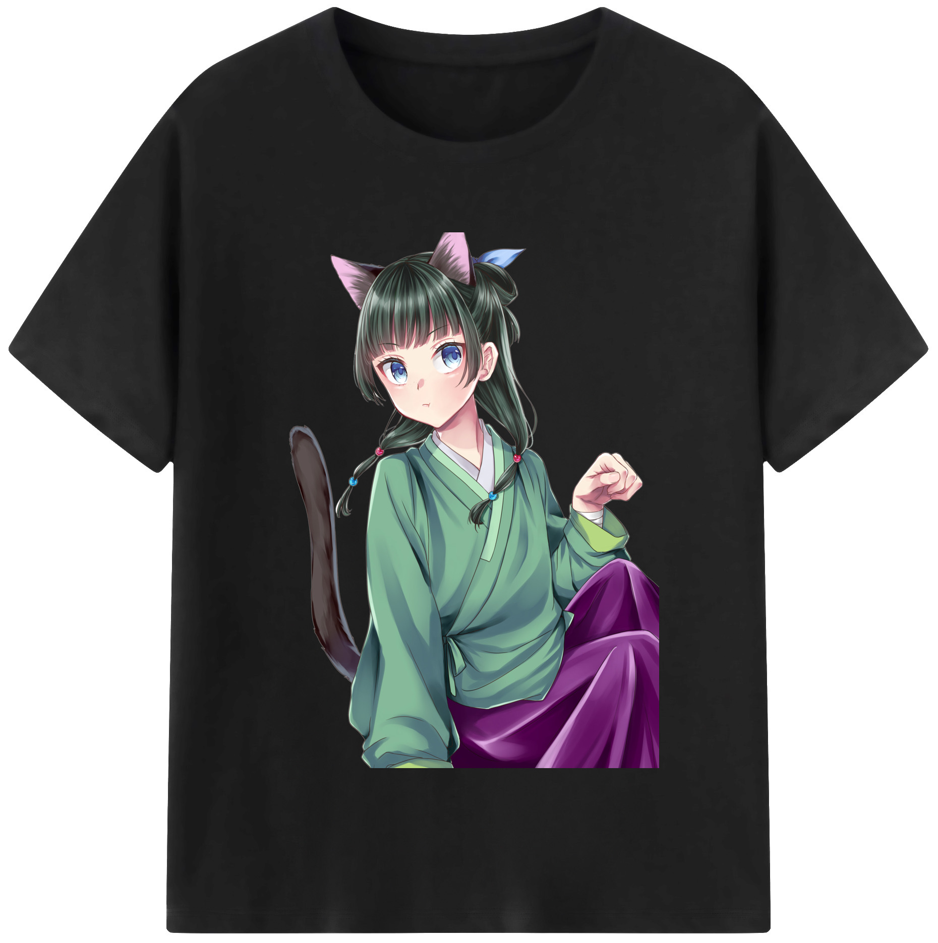 （画像用） 薬屋のひとりごと The Apothecary Diaries レディースカジュアルプリントTシャツ（綿100％）