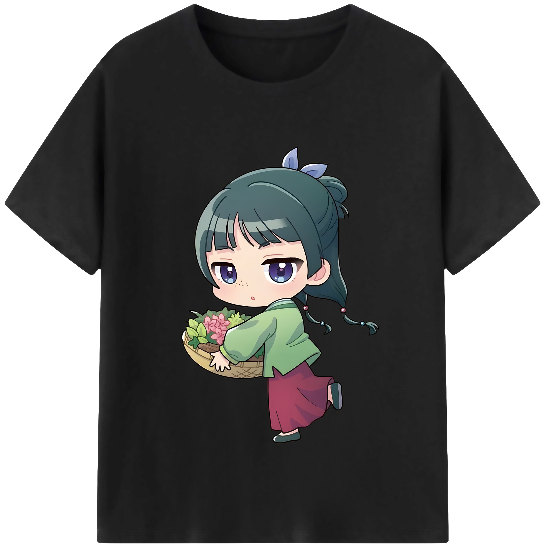 （画像用） 薬屋のひとりごと The Apothecary Diaries レディースカジュアルプリントTシャツ（綿100％）