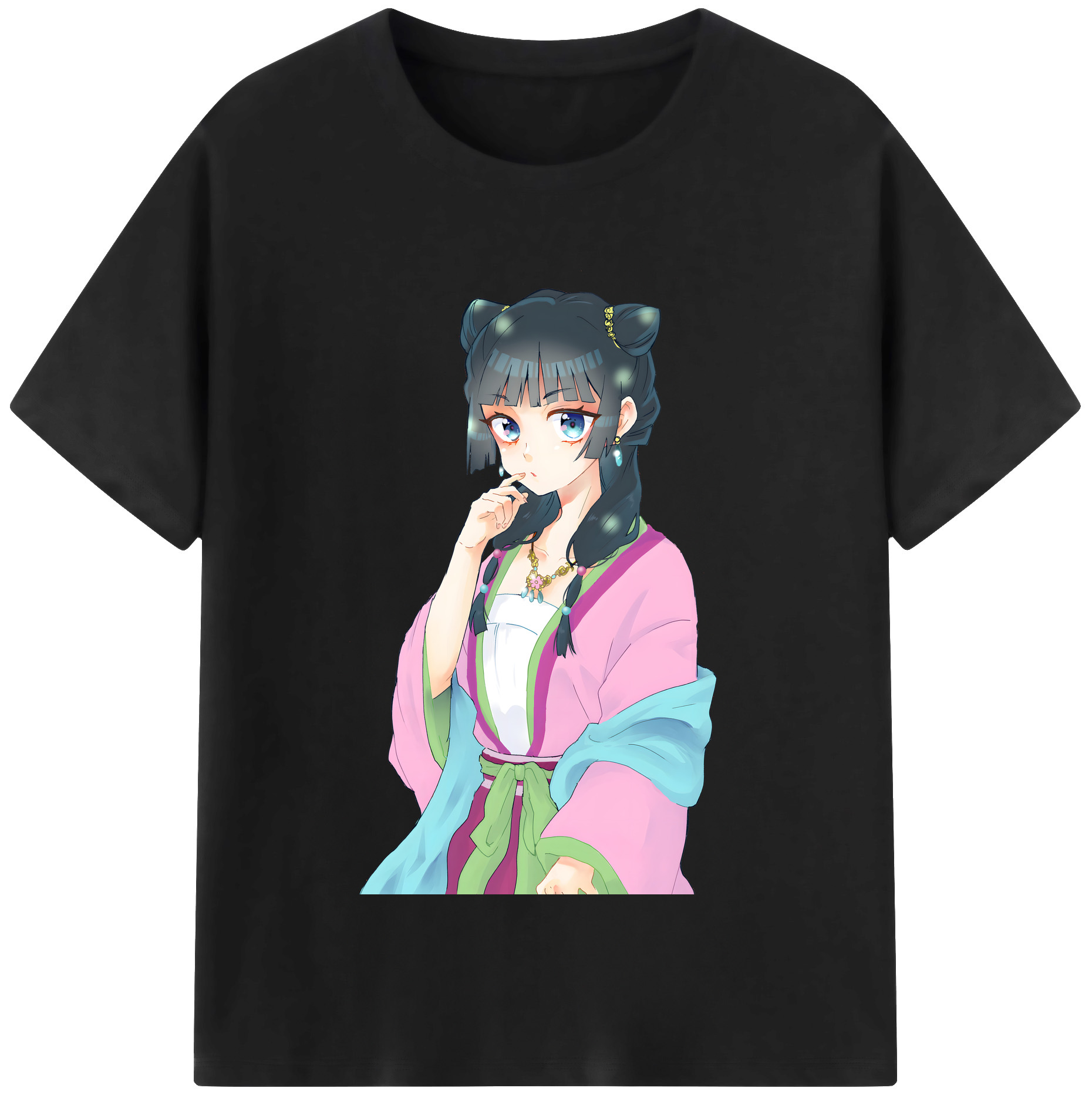 （画像用） 薬屋のひとりごと The Apothecary Diaries レディースカジュアルプリントTシャツ（綿100％）