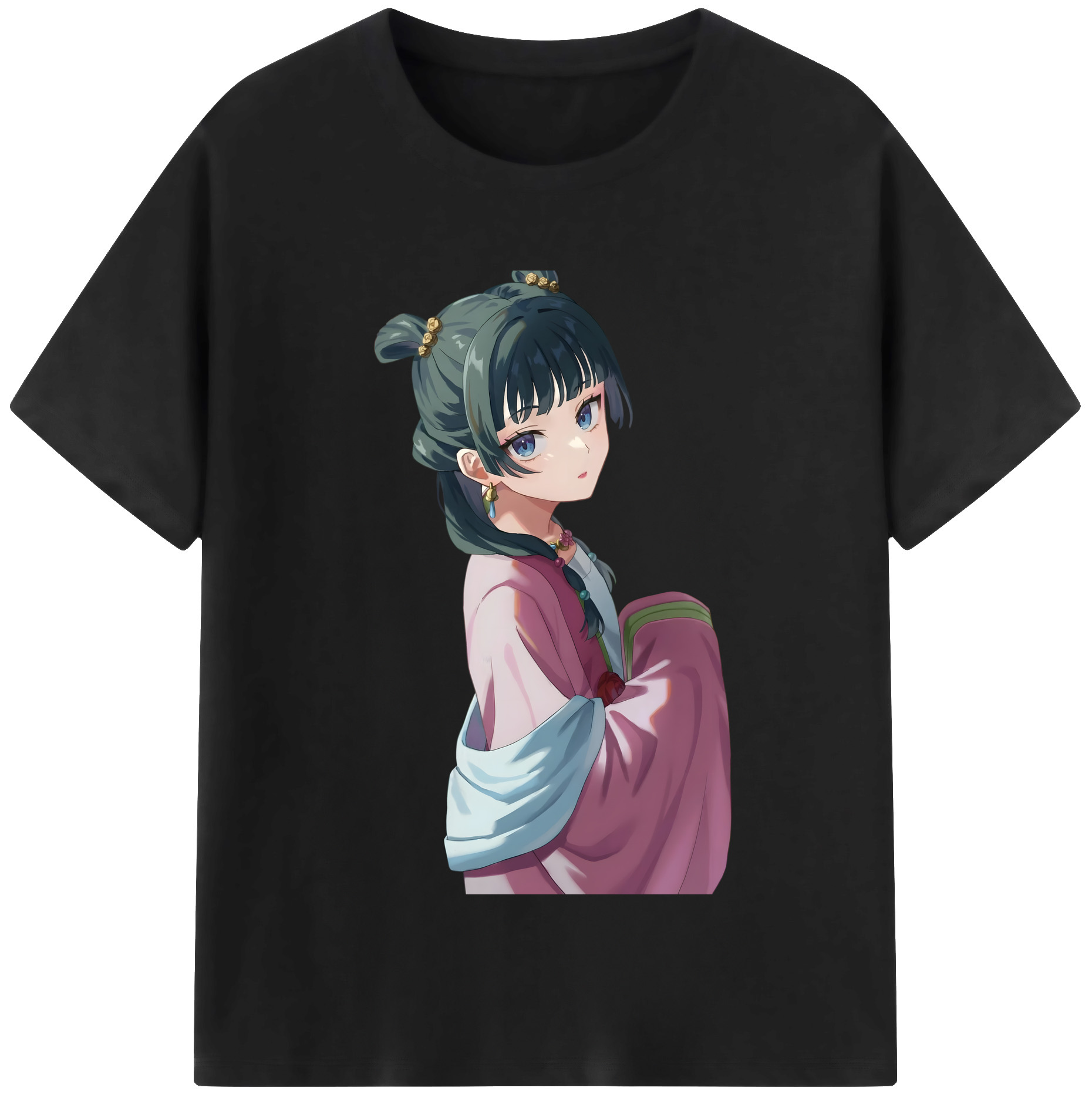 （画像用） 薬屋のひとりごと The Apothecary Diaries レディースカジュアルプリントTシャツ（綿100％）