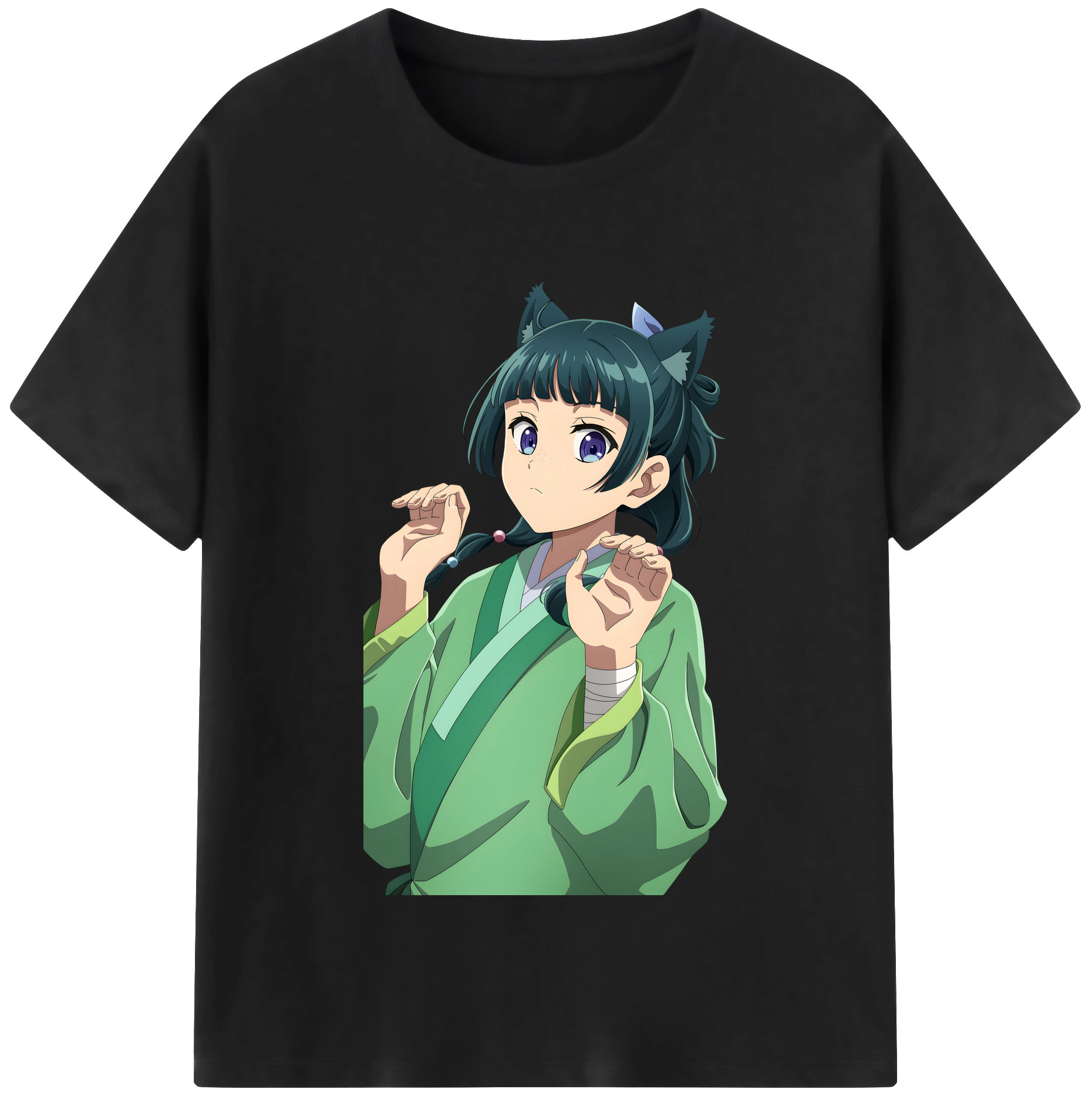 （画像用） 薬屋のひとりごと The Apothecary Diaries レディースカジュアルプリントTシャツ（綿100％）