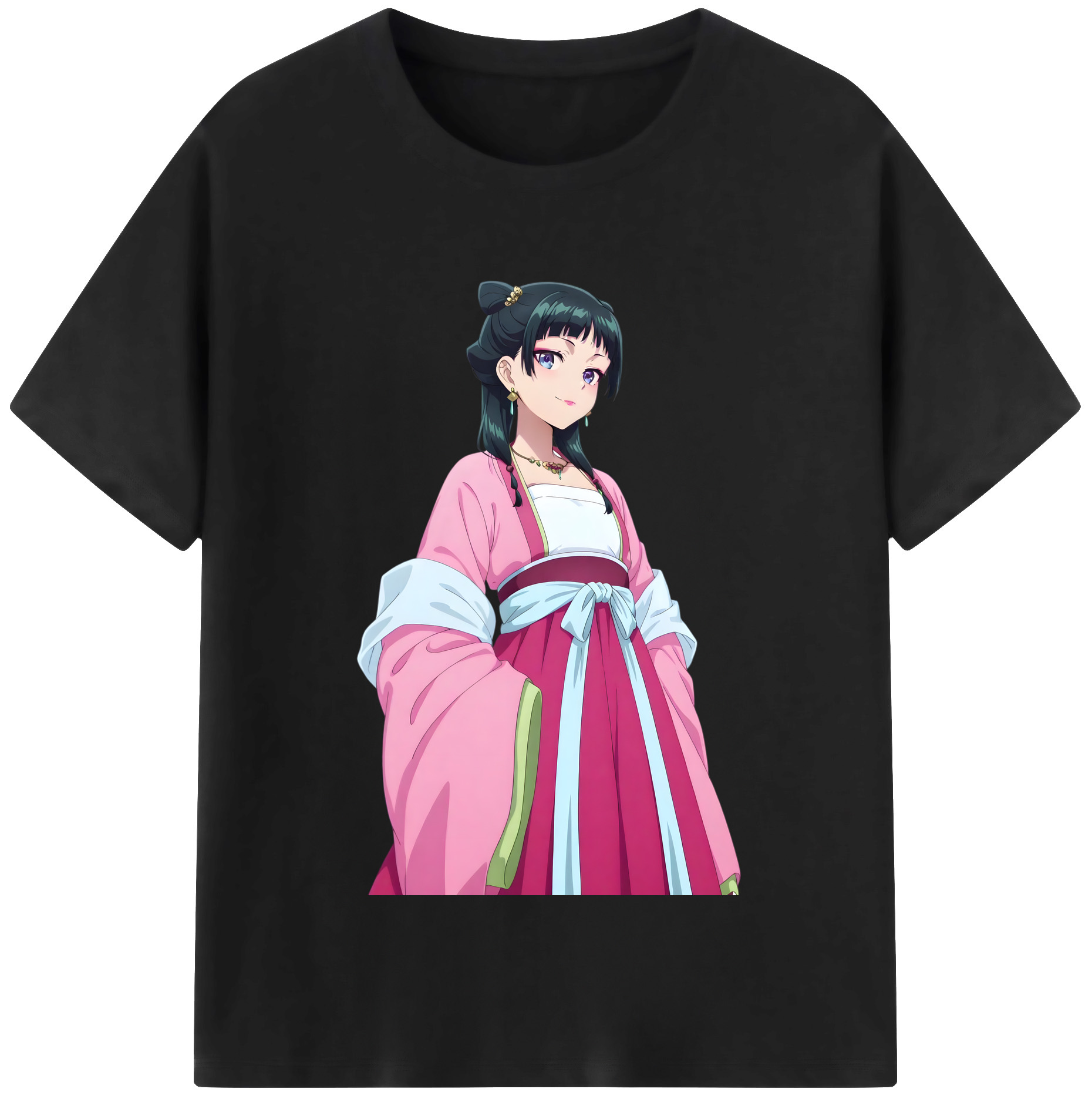 （画像用） 薬屋のひとりごと The Apothecary Diaries レディースカジュアルプリントTシャツ（綿100％）