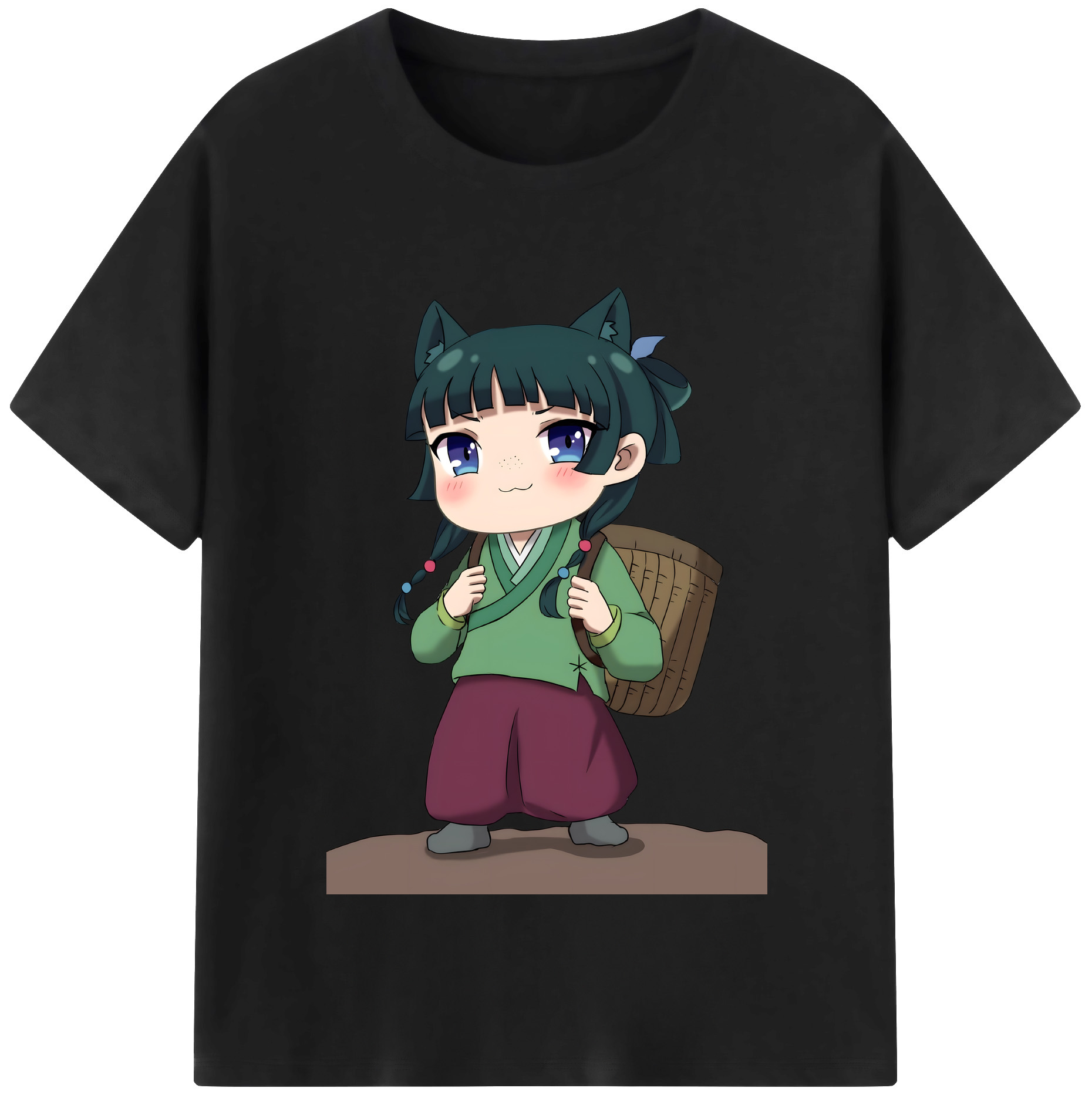 （画像用） 薬屋のひとりごと The Apothecary Diaries レディースカジュアルプリントTシャツ（綿100％）