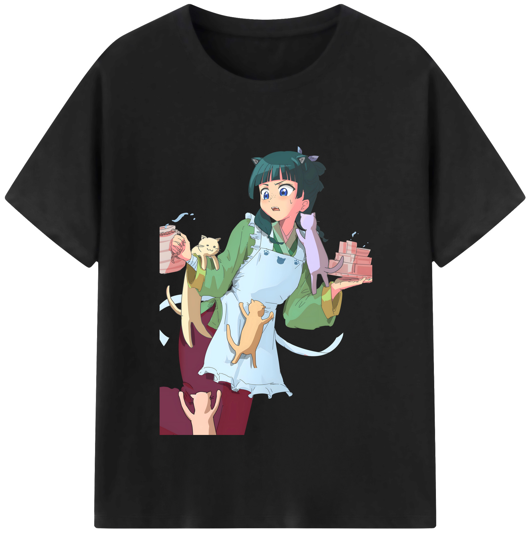 （画像用） 薬屋のひとりごと The Apothecary Diaries レディースカジュアルプリントTシャツ（綿100％）