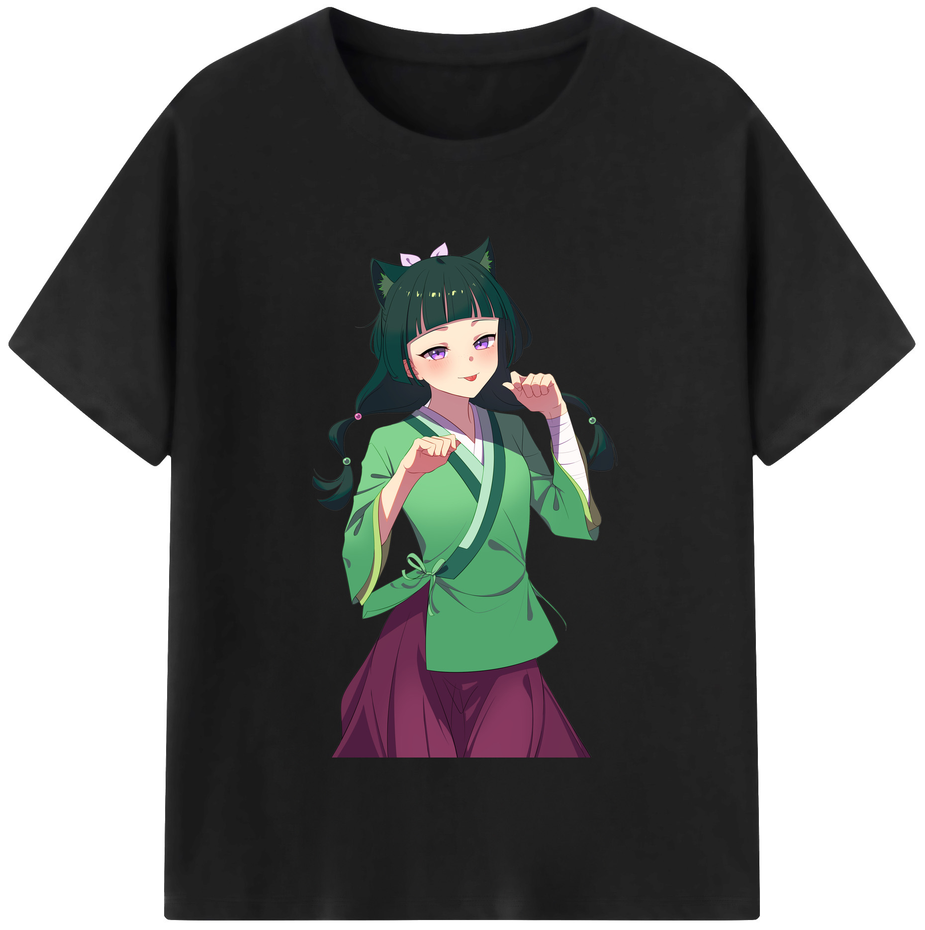 （画像用） 薬屋のひとりごと The Apothecary Diaries レディースカジュアルプリントTシャツ（綿100％）