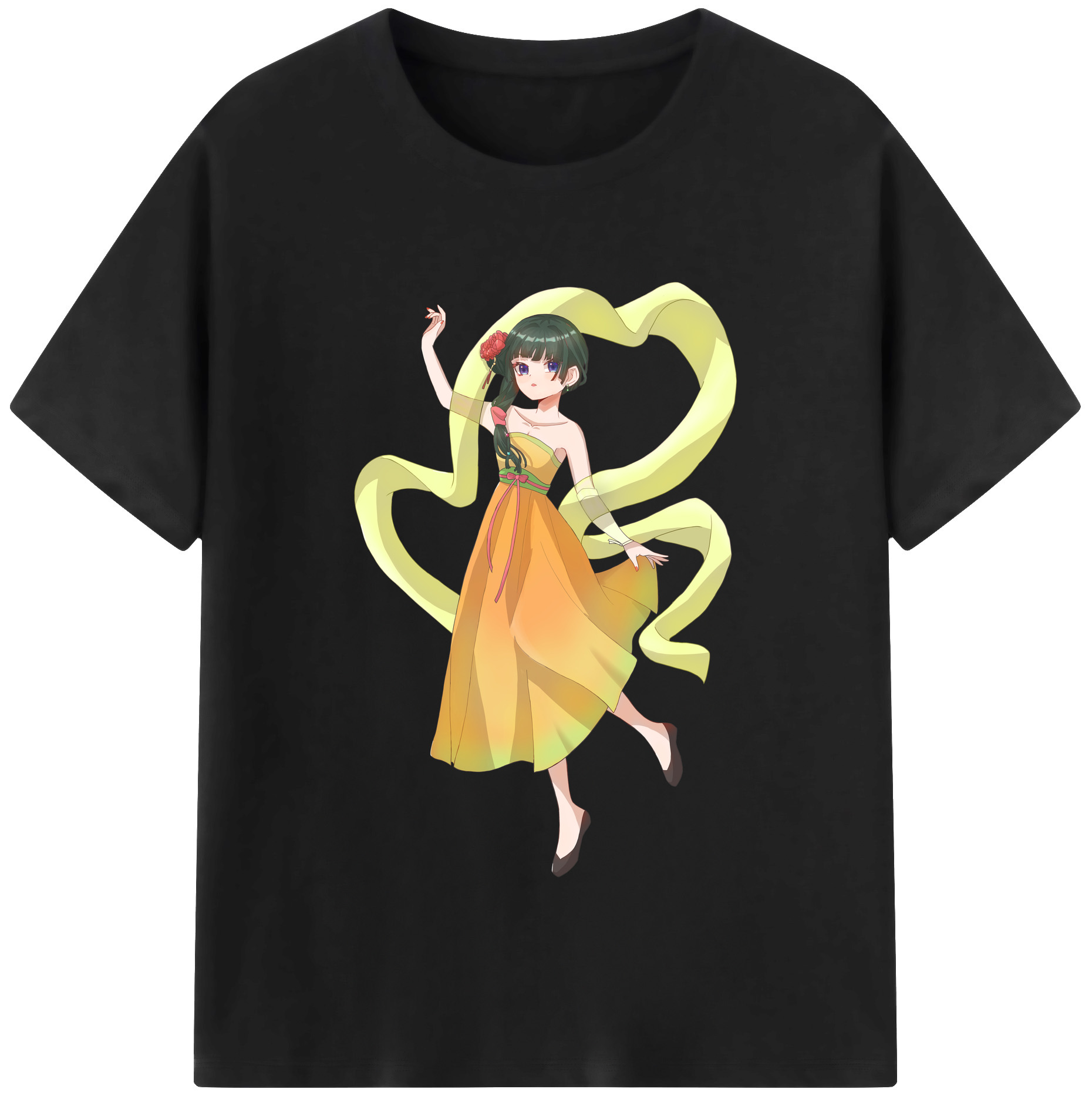 （画像用） 薬屋のひとりごと The Apothecary Diaries レディースカジュアルプリントTシャツ（綿100％）