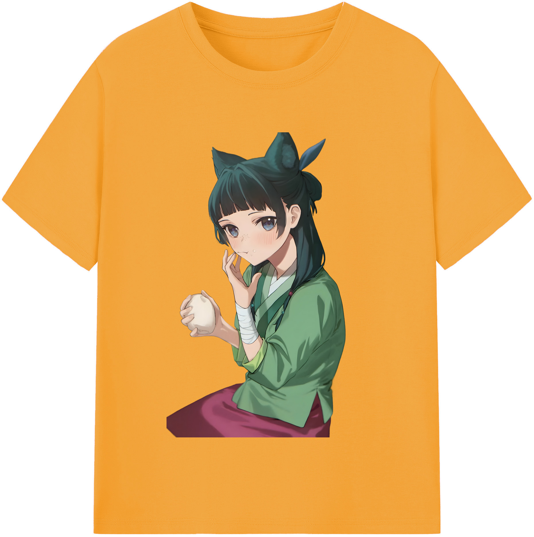 （画像用） 薬屋のひとりごと The Apothecary Diaries レディースカジュアルプリントTシャツ（綿100％）