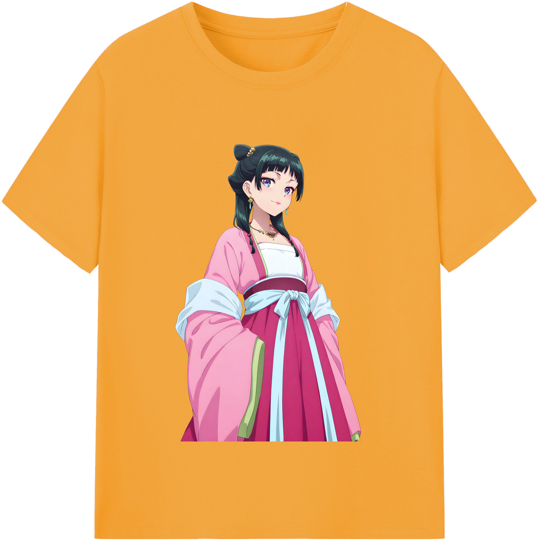 （画像用） 薬屋のひとりごと The Apothecary Diaries レディースカジュアルプリントTシャツ（綿100％）