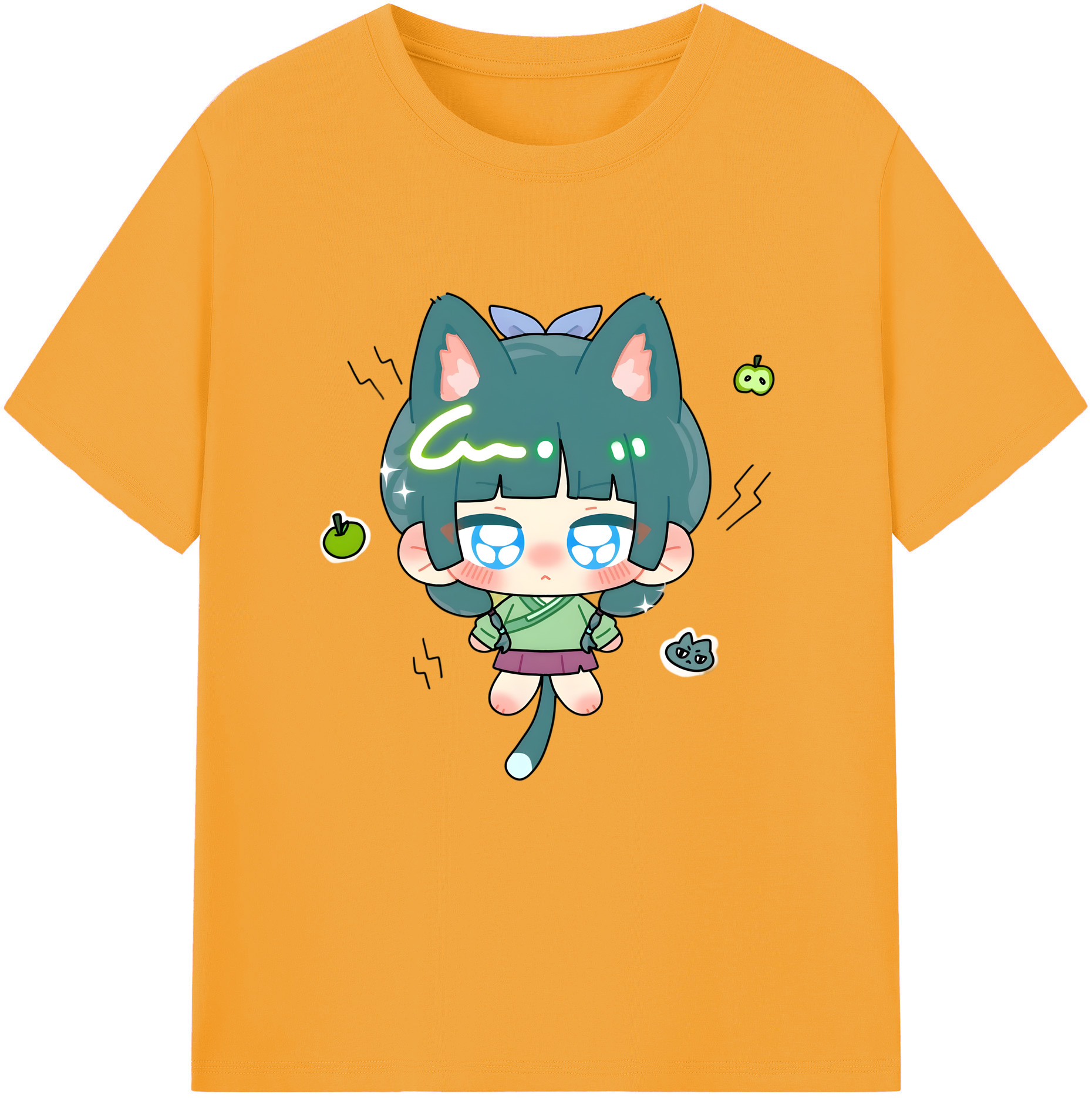 （画像用） 薬屋のひとりごと The Apothecary Diaries レディースカジュアルプリントTシャツ（綿100％）