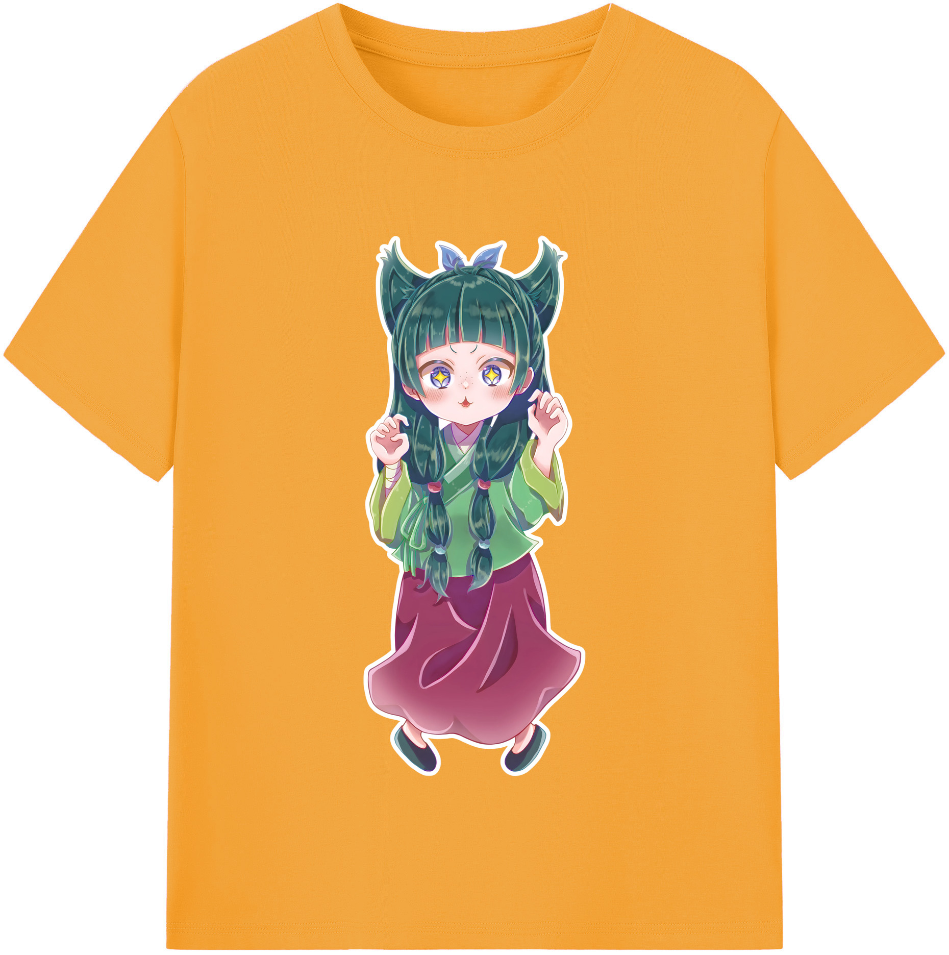 （画像用） 薬屋のひとりごと The Apothecary Diaries レディースカジュアルプリントTシャツ（綿100％）