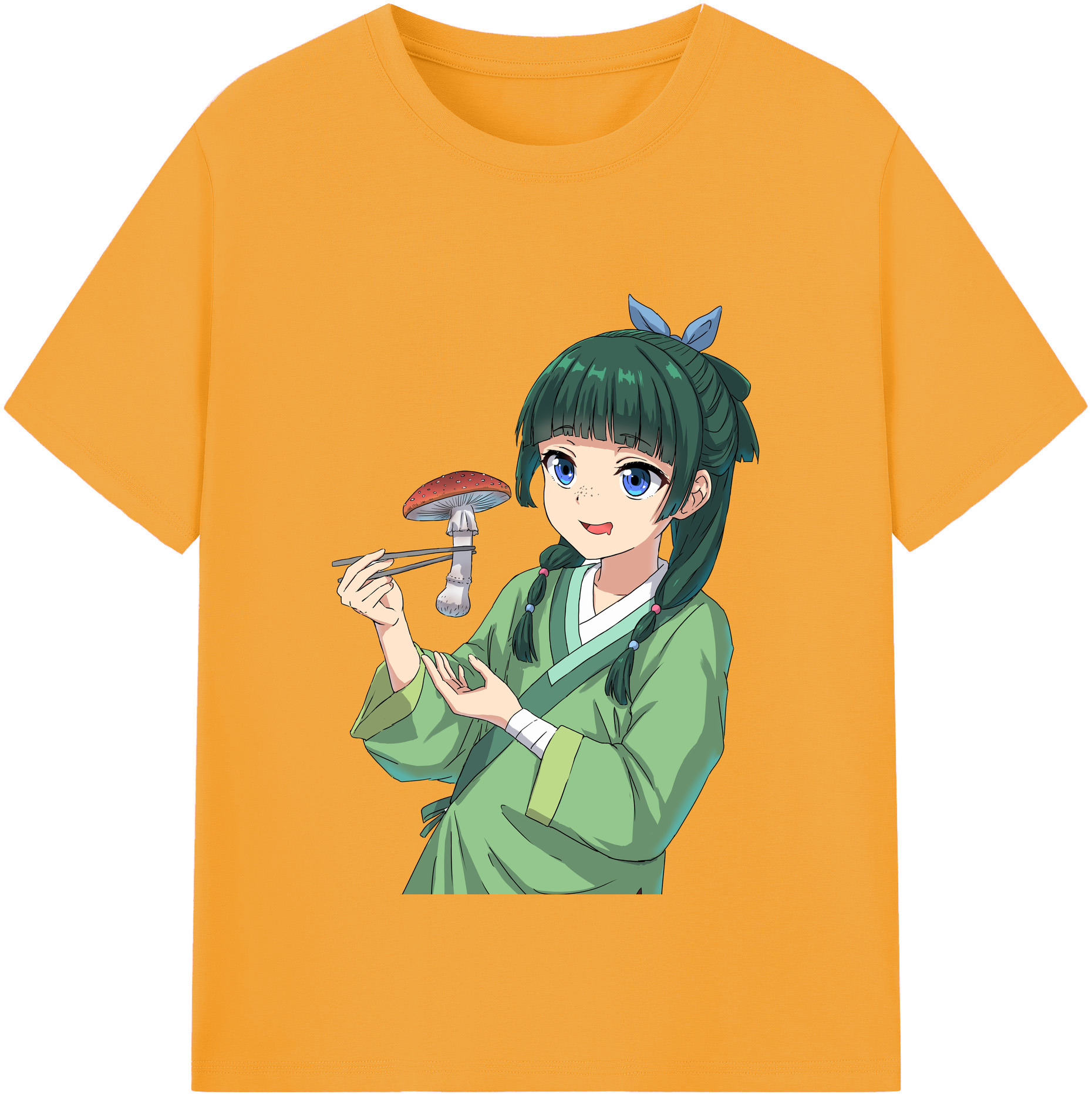 （画像用） 薬屋のひとりごと The Apothecary Diaries レディースカジュアルプリントTシャツ（綿100％）