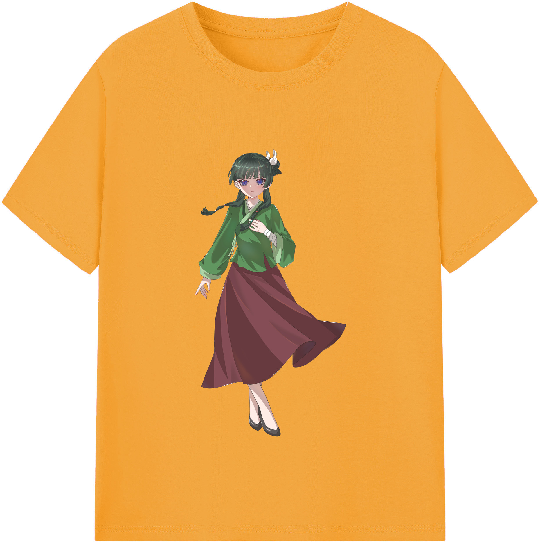 （画像用） 薬屋のひとりごと The Apothecary Diaries レディースカジュアルプリントTシャツ（綿100％）